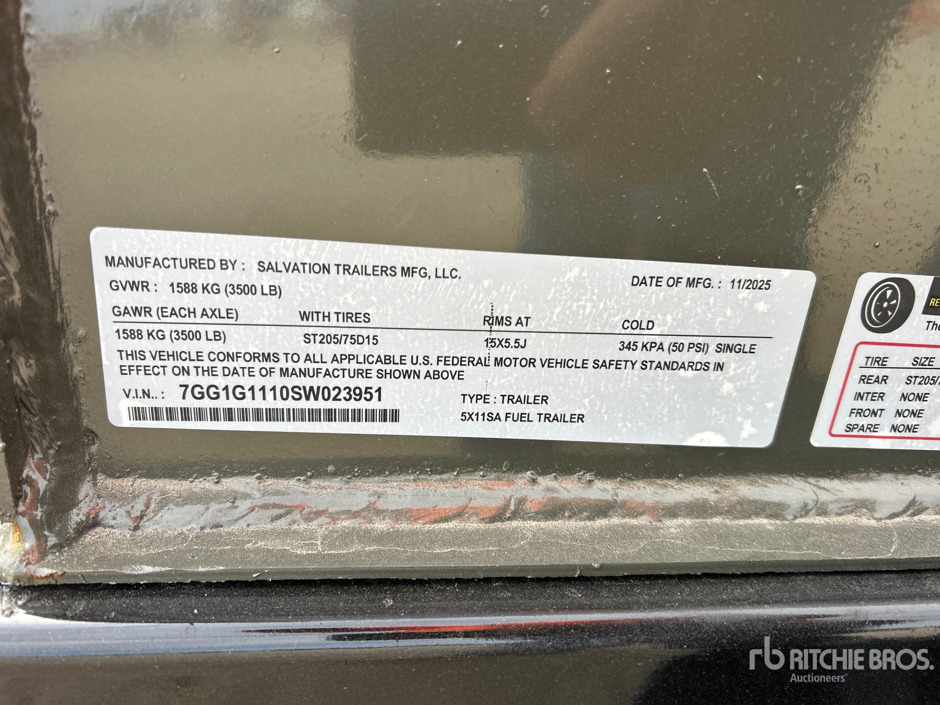 General Appearance with Numero seriale/numero d’identificazione del veicolo (VIN)