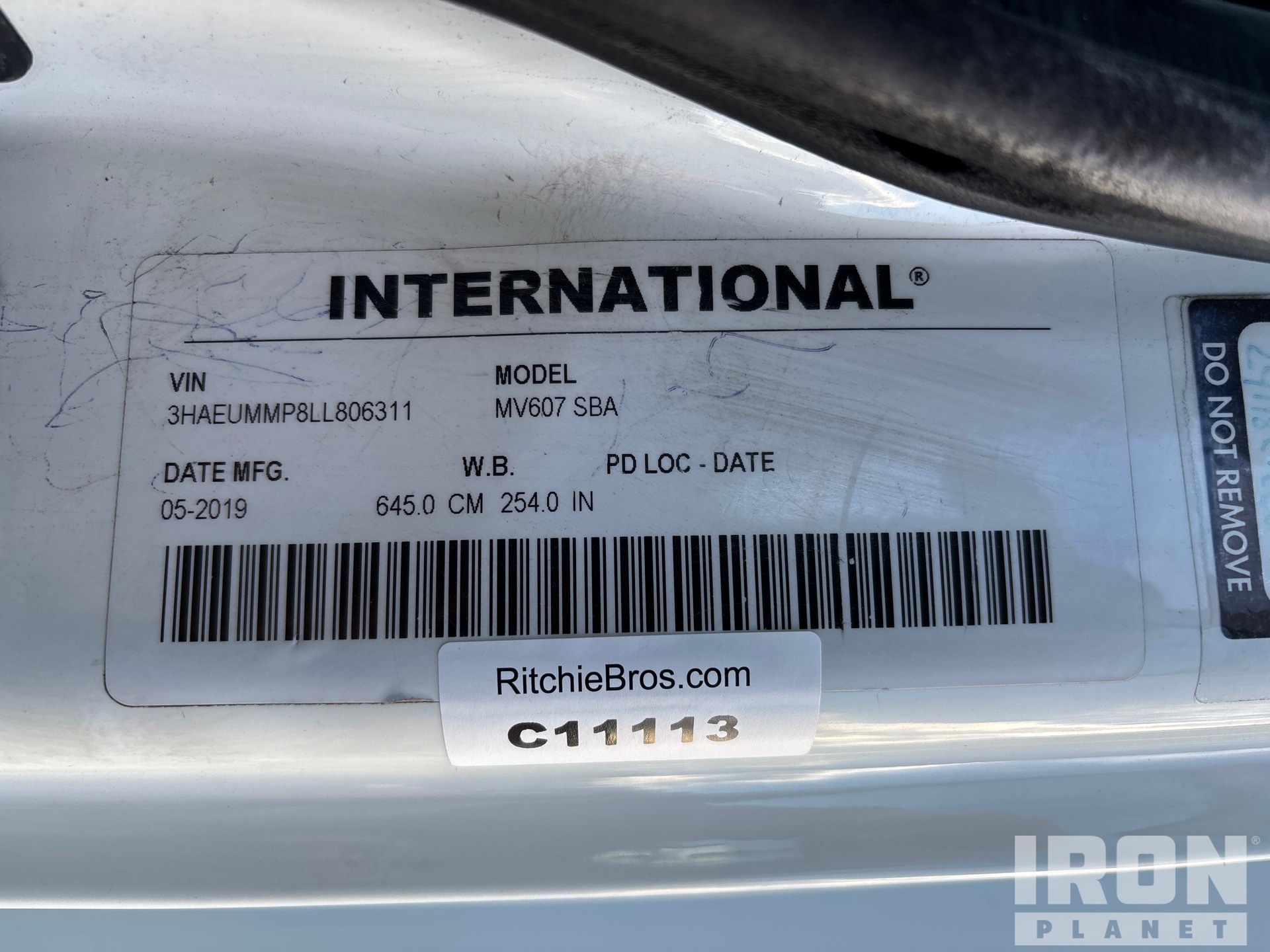 General Appearance with Numero seriale/numero d’identificazione del veicolo (VIN)