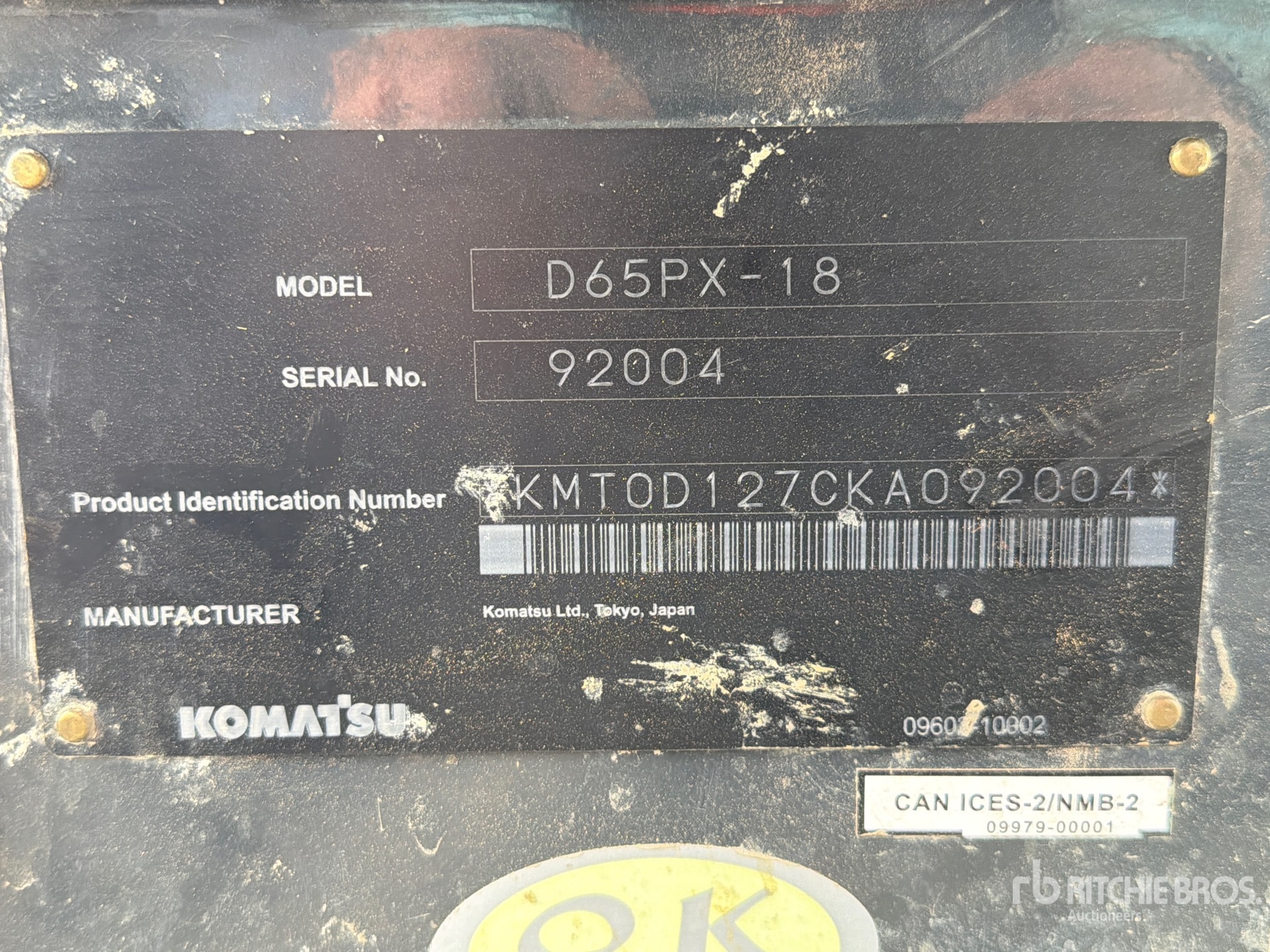 General Appearance with Numéro de série/Numéro d'identification du véhicule automobile