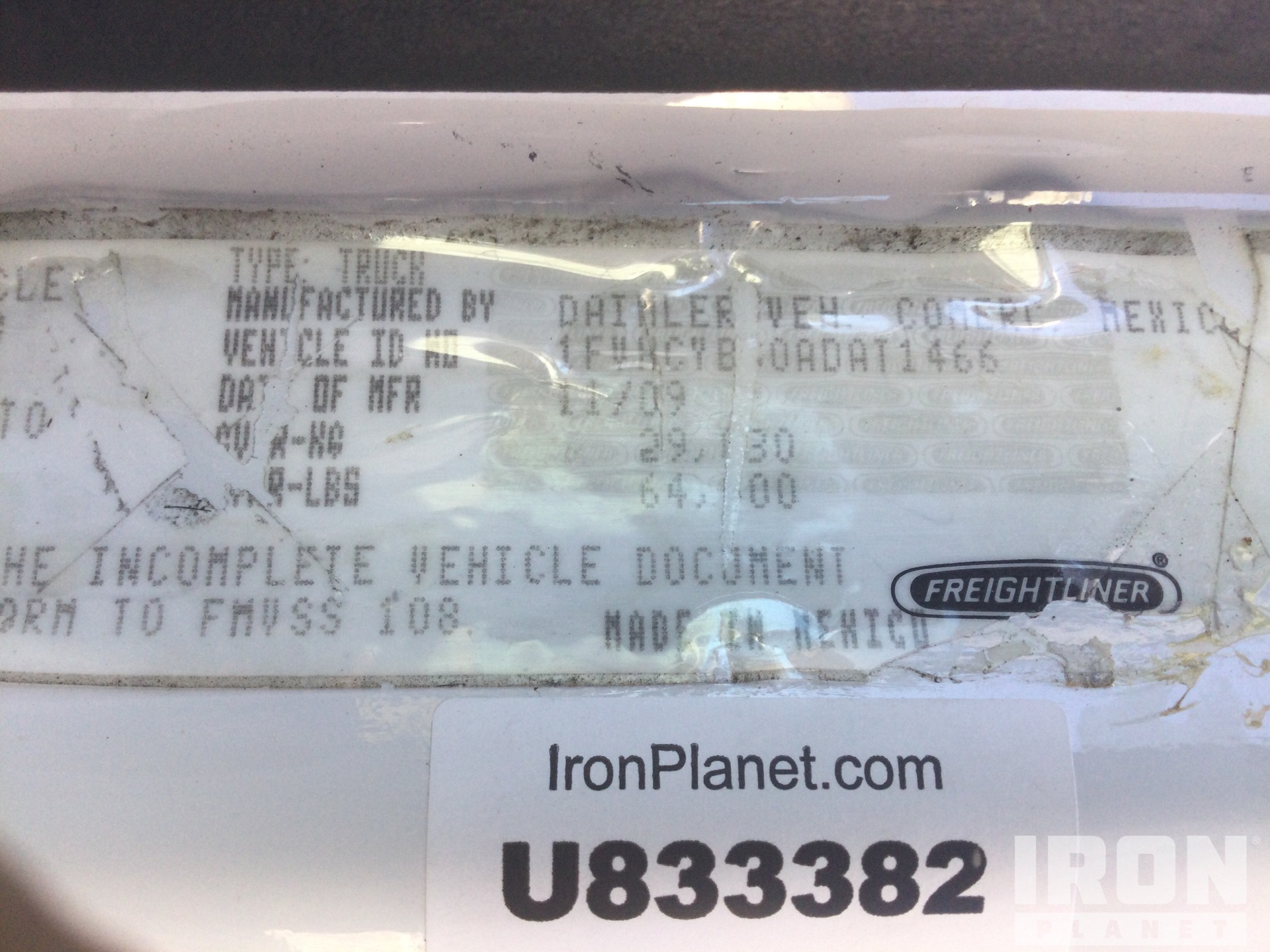 General Appearance with N.º de serie/VIN