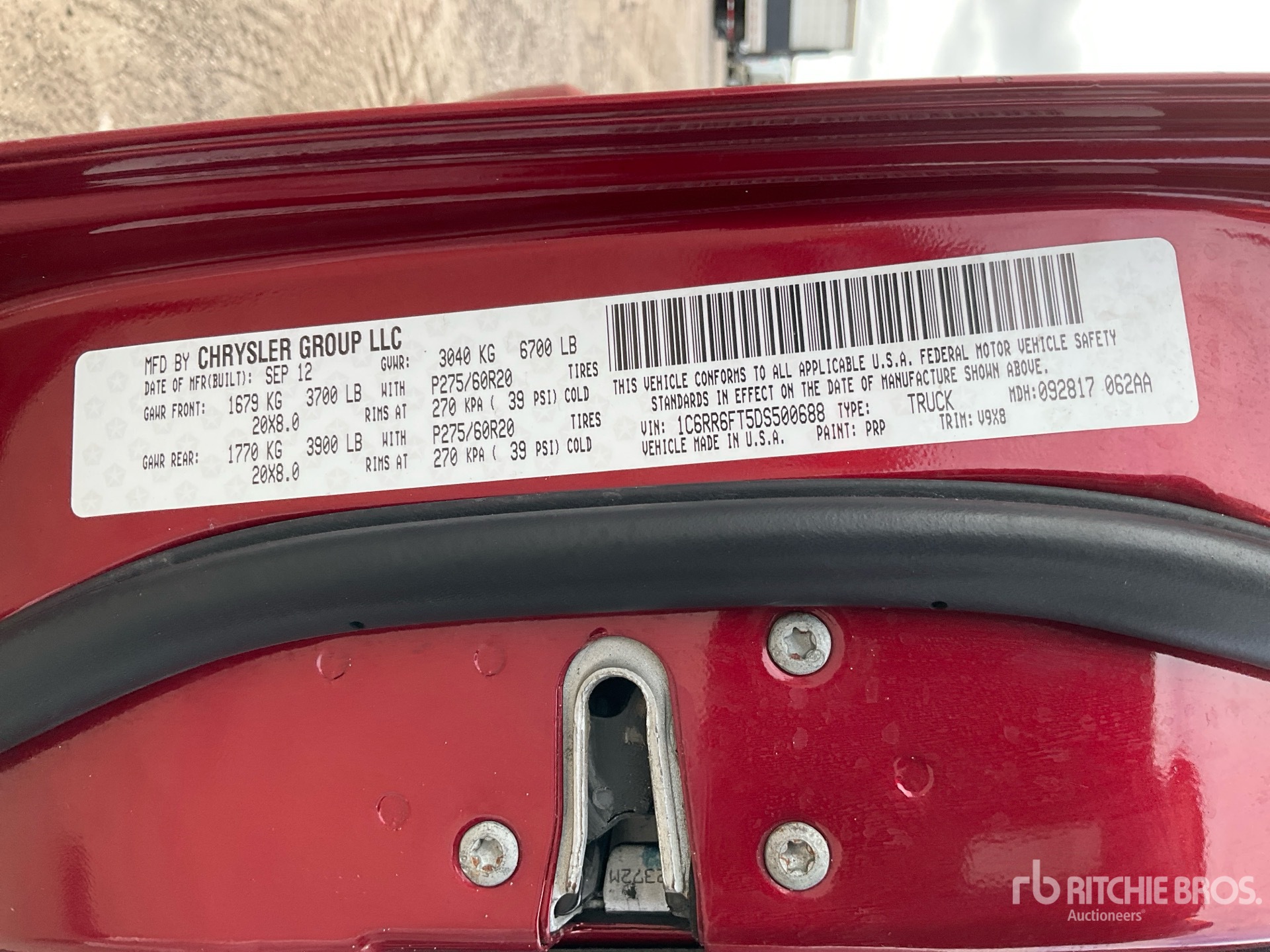 General Appearance with Numéro de série/Numéro d'identification du véhicule automobile