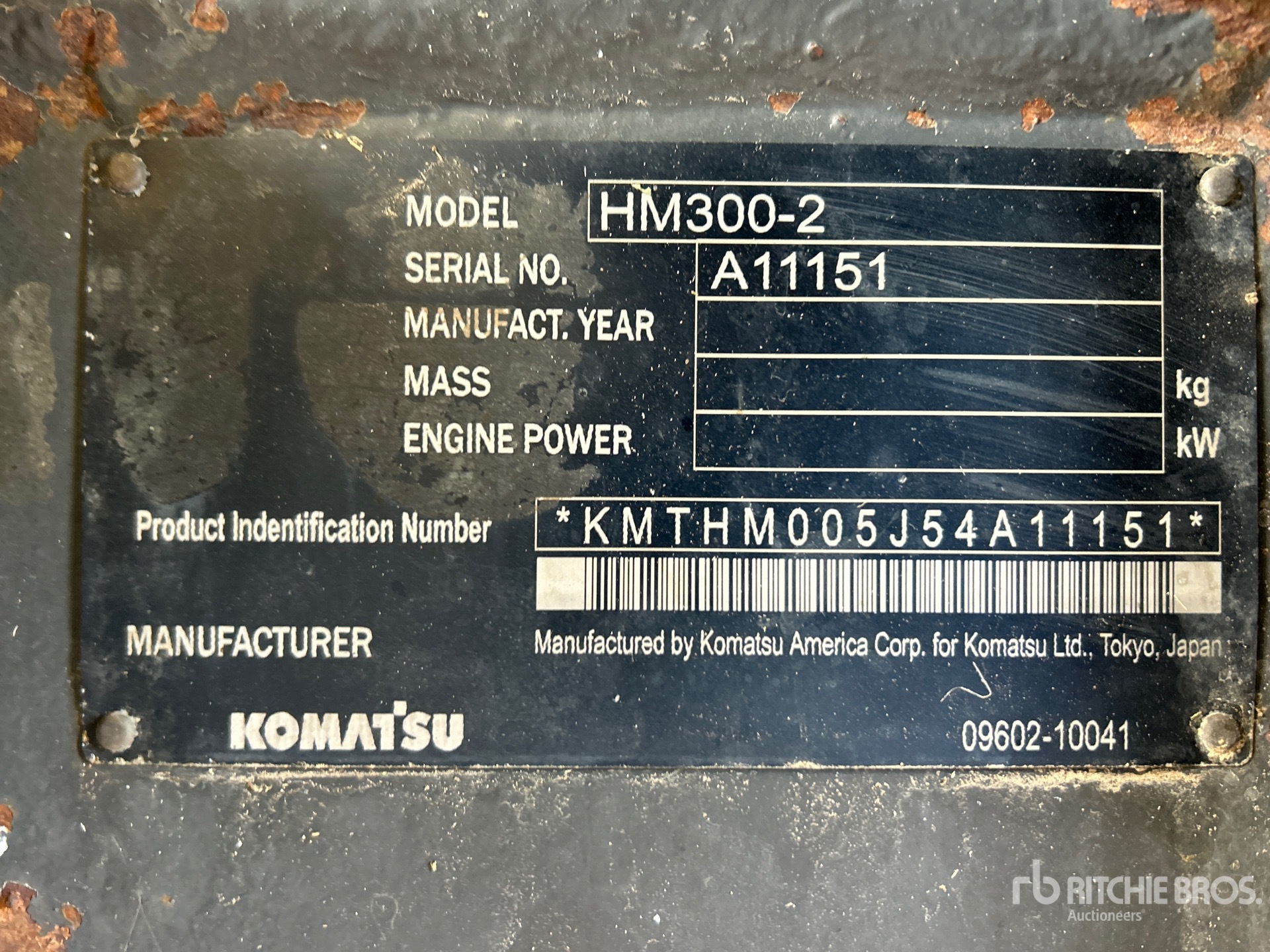 General Appearance with Seriennummer / FIN