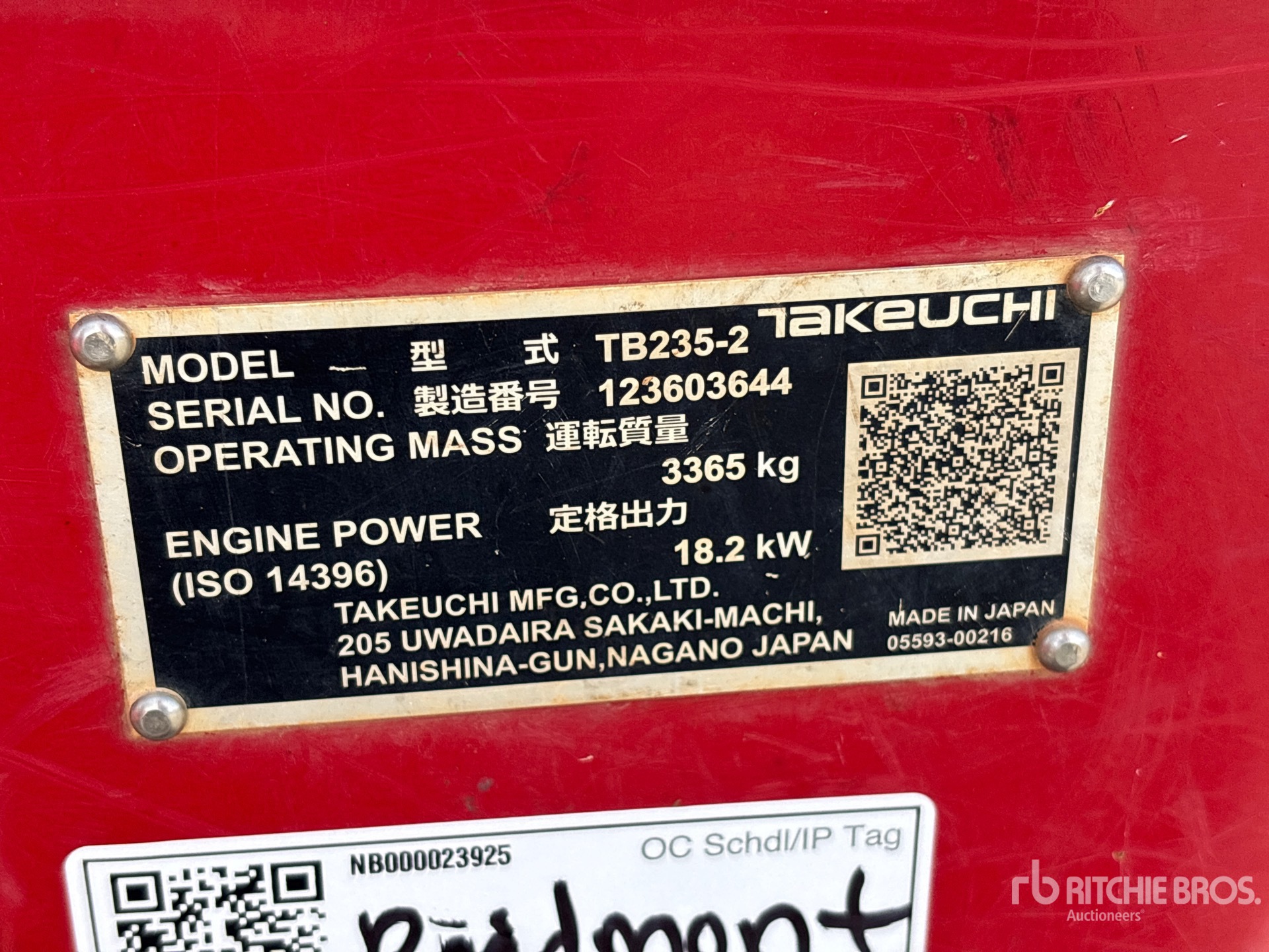 General Appearance with Seriennummer / FIN