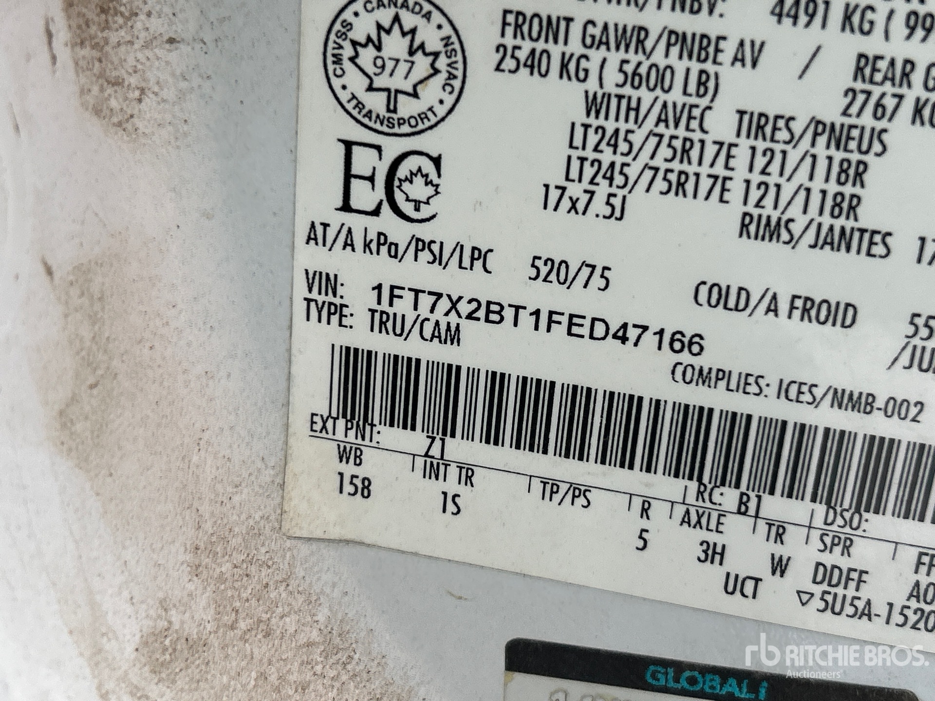 General Appearance with Second Serial Number/VIN Photo