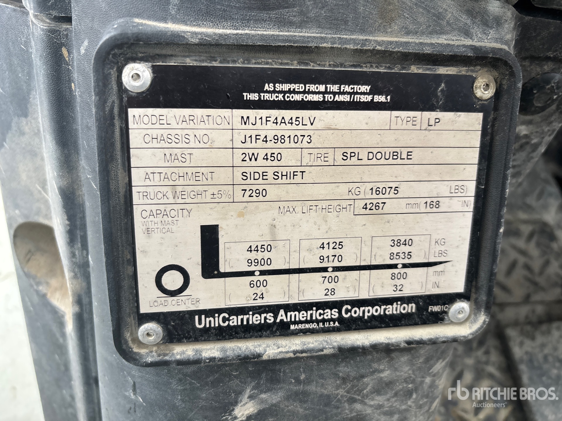 General Appearance with Numéro de série/Numéro d'identification du véhicule automobile