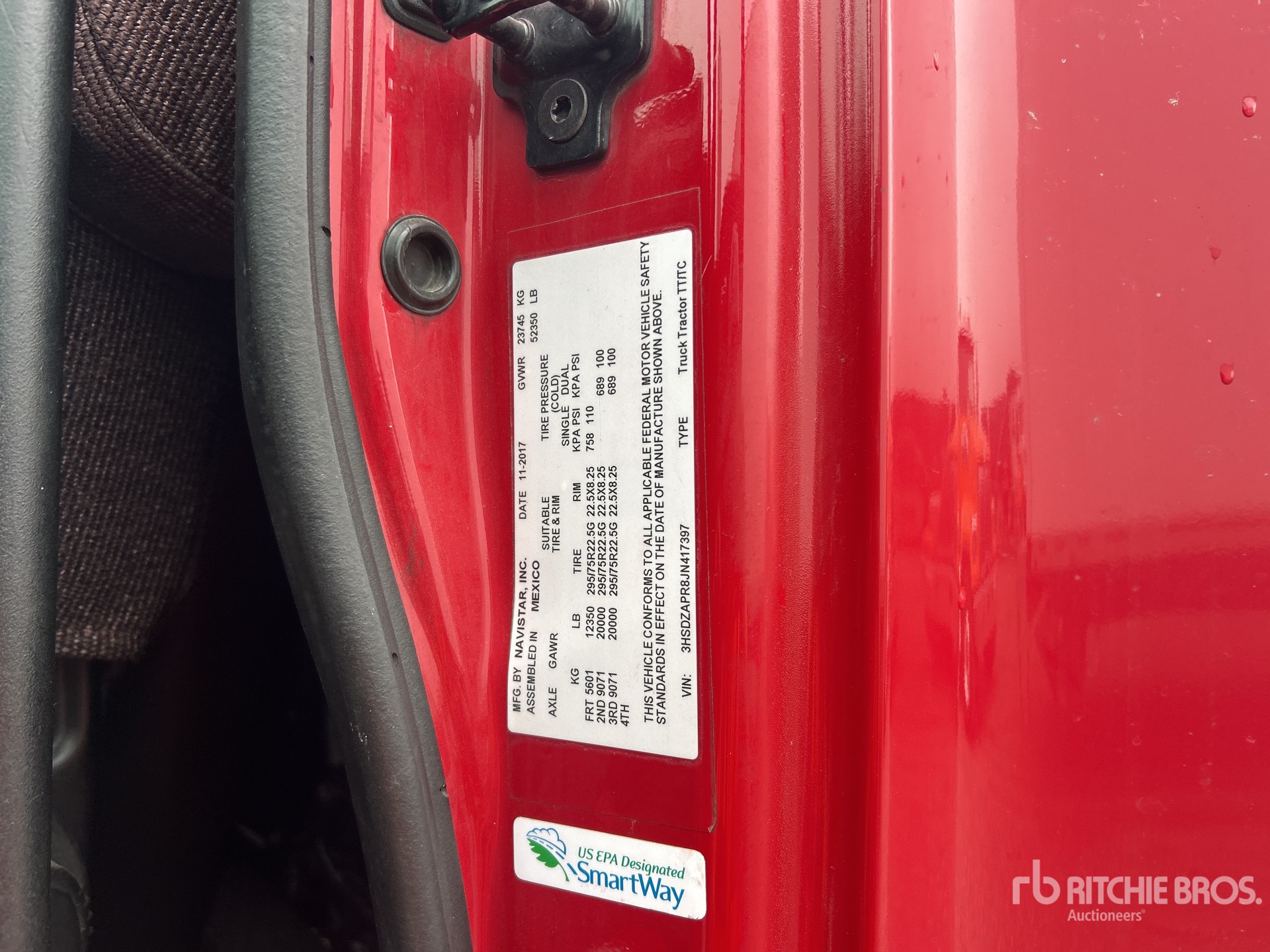 General Appearance with N.º de serie/VIN