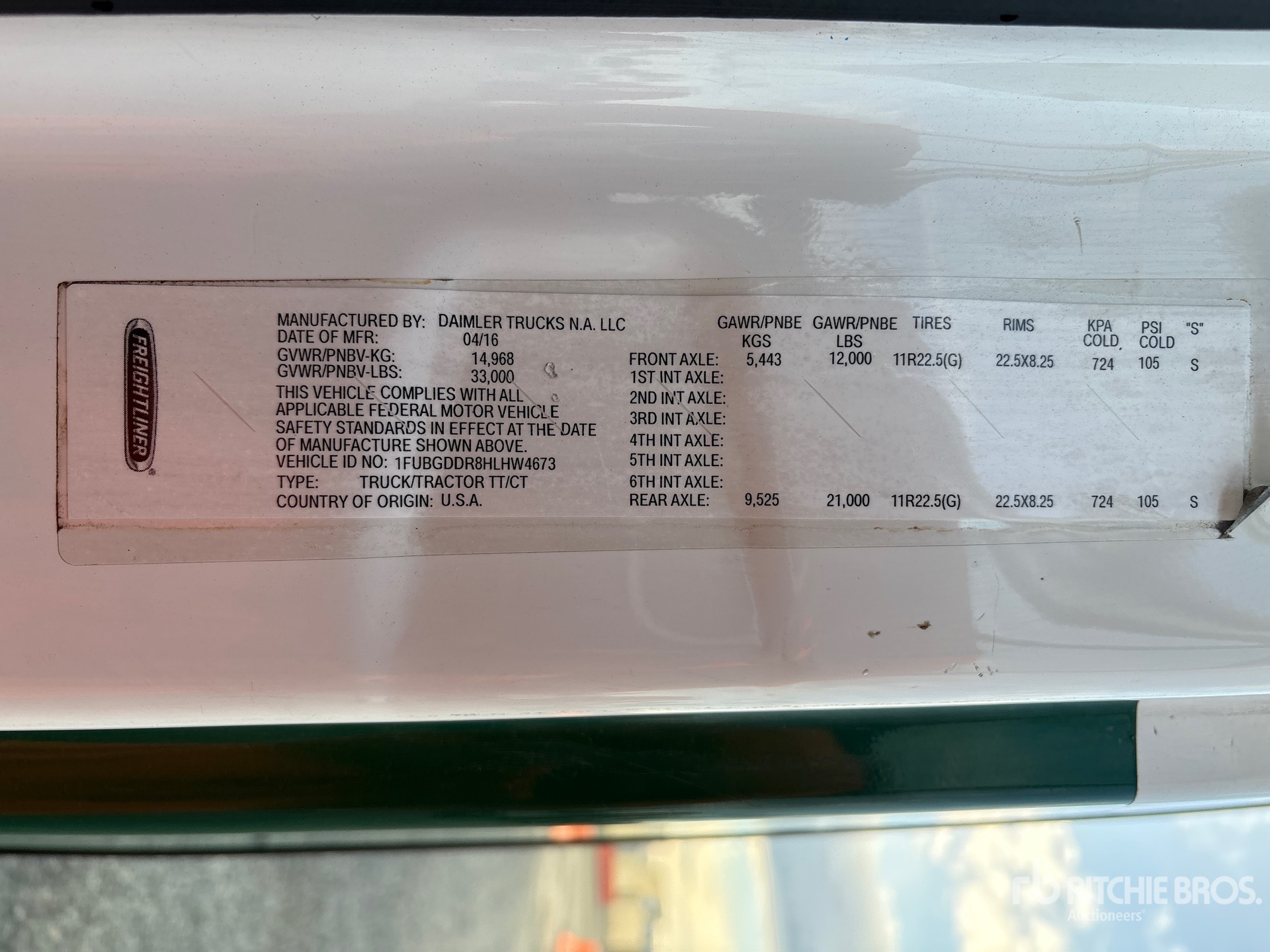 General Appearance with Numéro de série/Numéro d'identification du véhicule automobile
