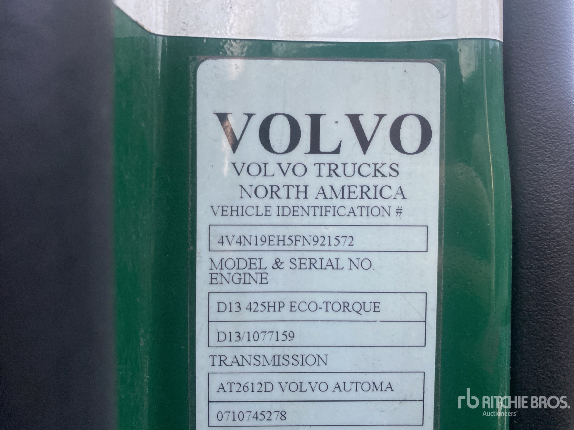 General Appearance with Numero seriale/numero d’identificazione del veicolo (VIN)