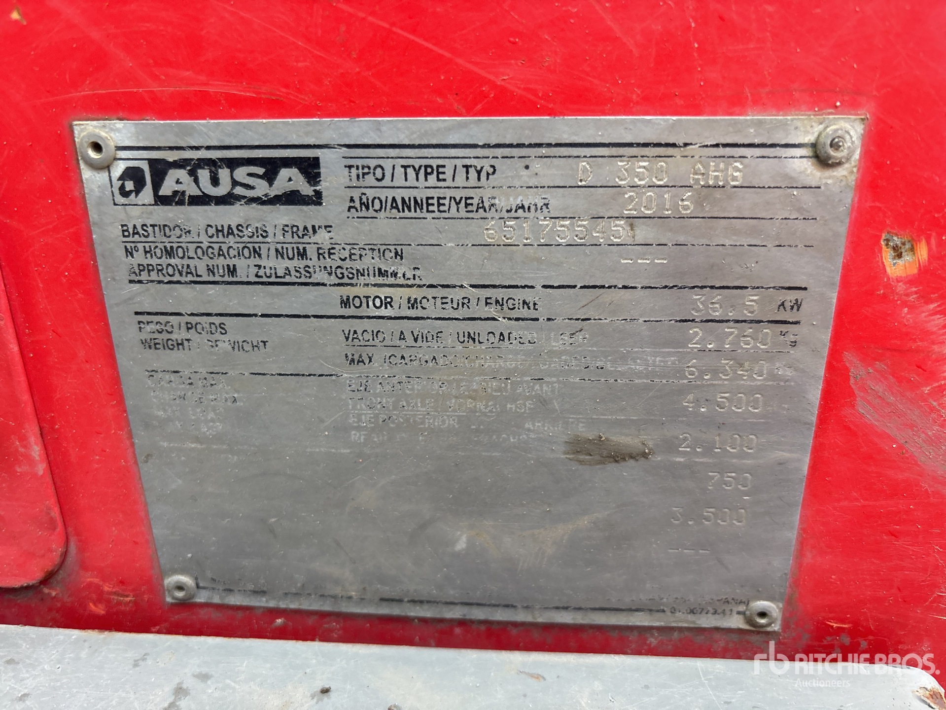 General Appearance with Numero seriale/numero d’identificazione del veicolo (VIN)