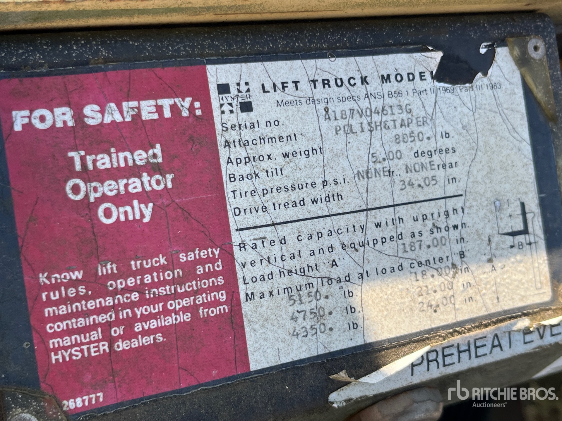 General Appearance with Numer seryjny/numer identyfikacyjny pojazdu