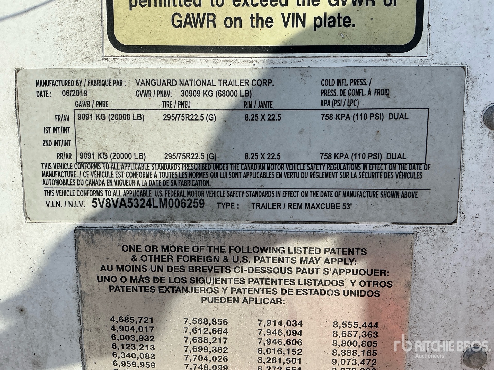 2020 Vanguard MAXCUBE