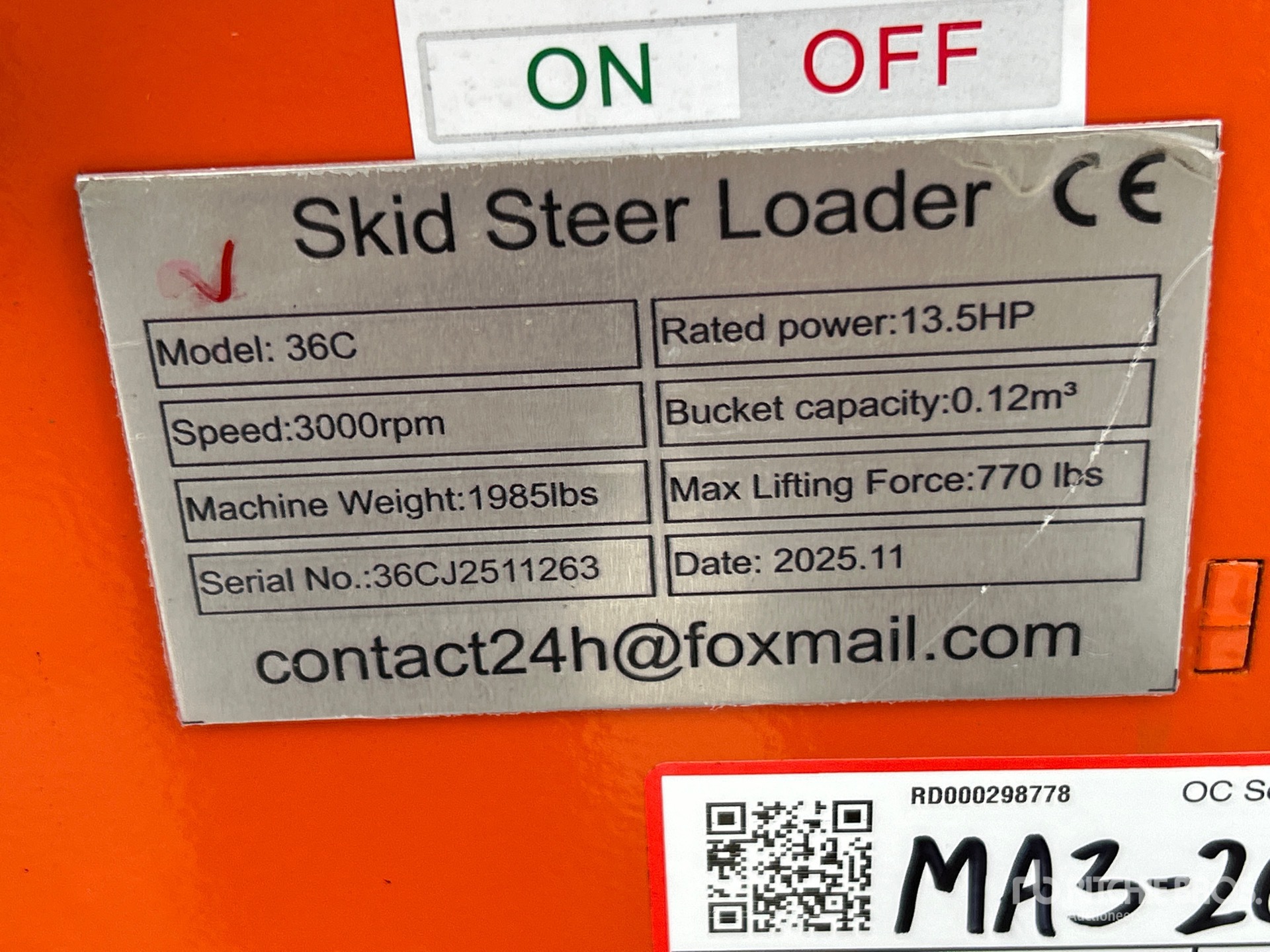 General Appearance with Seriennummer / FIN