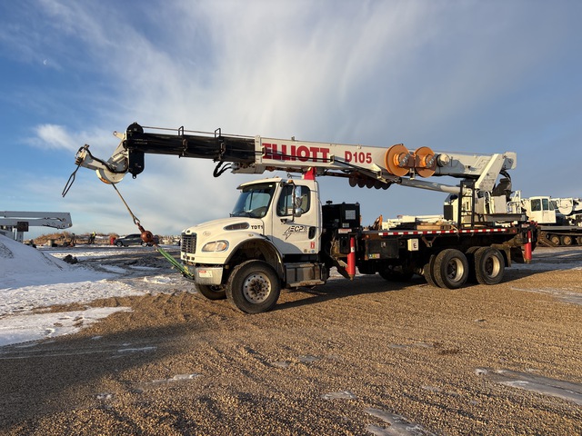 2017 Elliott D105 on 2018 Freightliner Business Class M2 6x6 Digger Derrick Truck