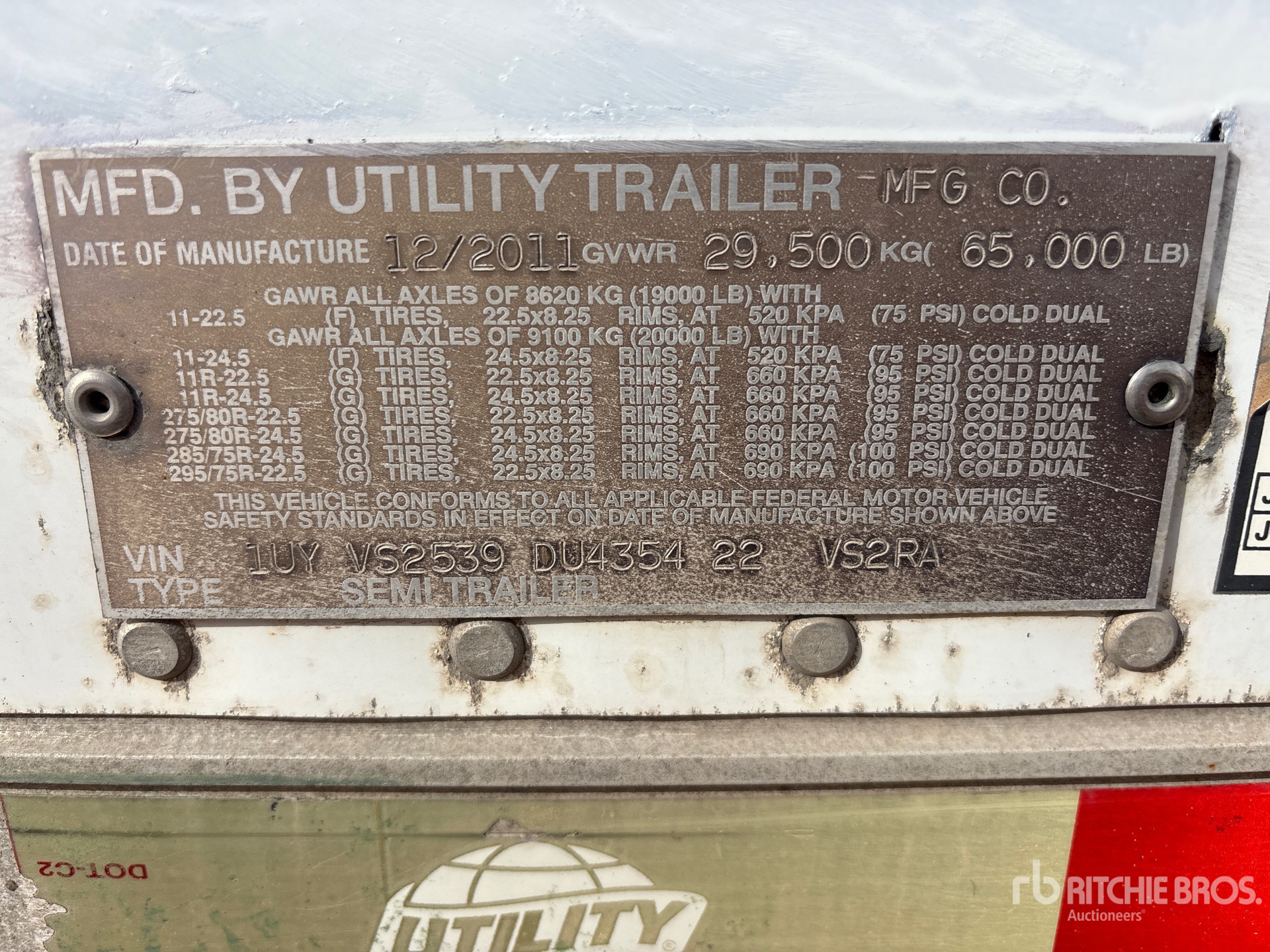 General Appearance with Numero seriale/numero d’identificazione del veicolo (VIN)