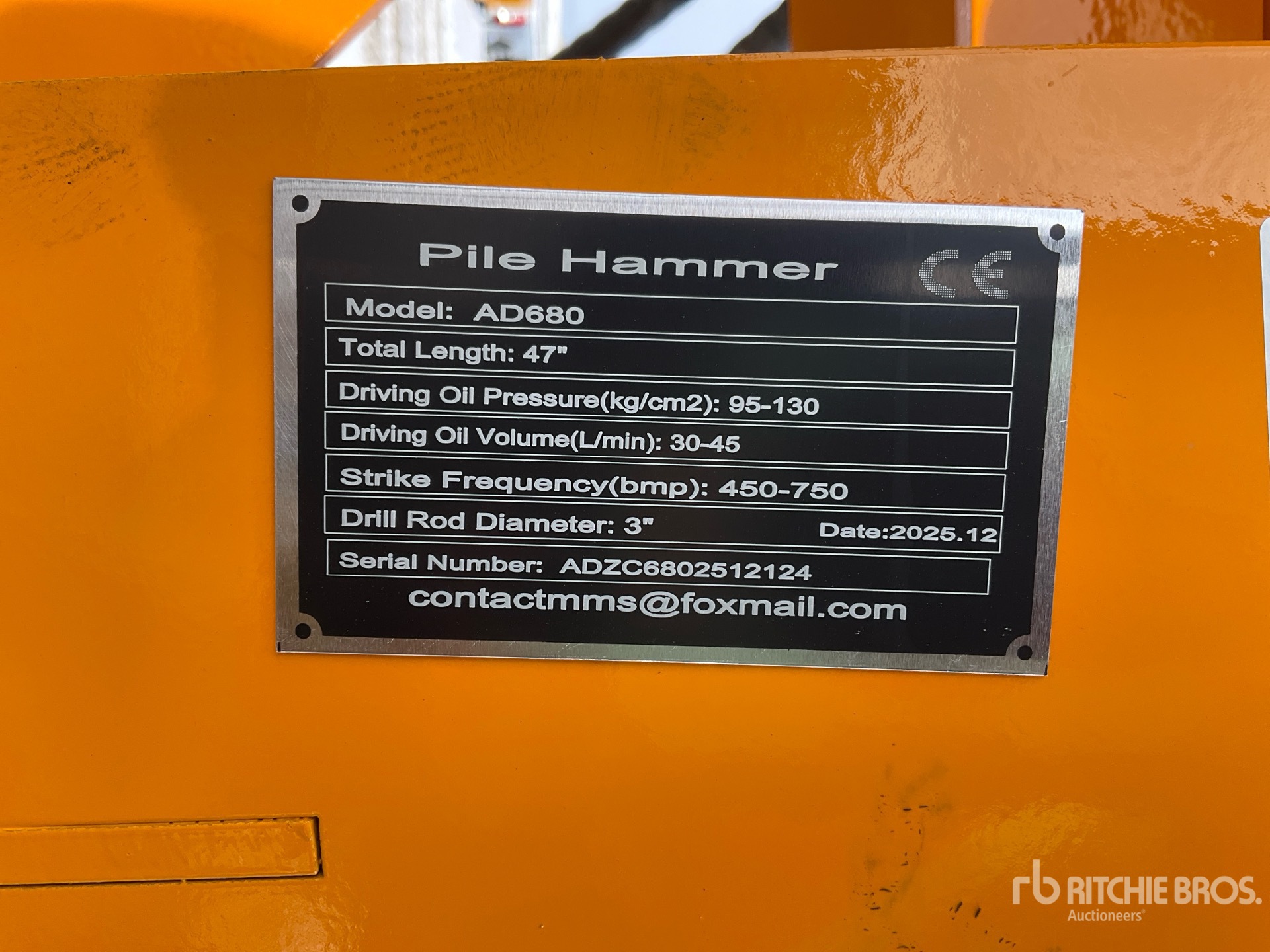 General Appearance with N.º de serie/VIN