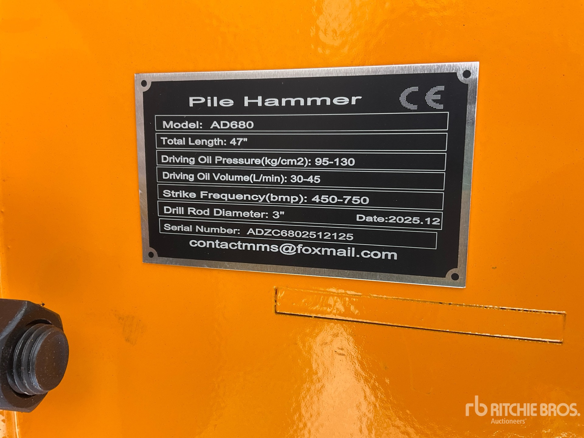 General Appearance with N.º de serie/VIN