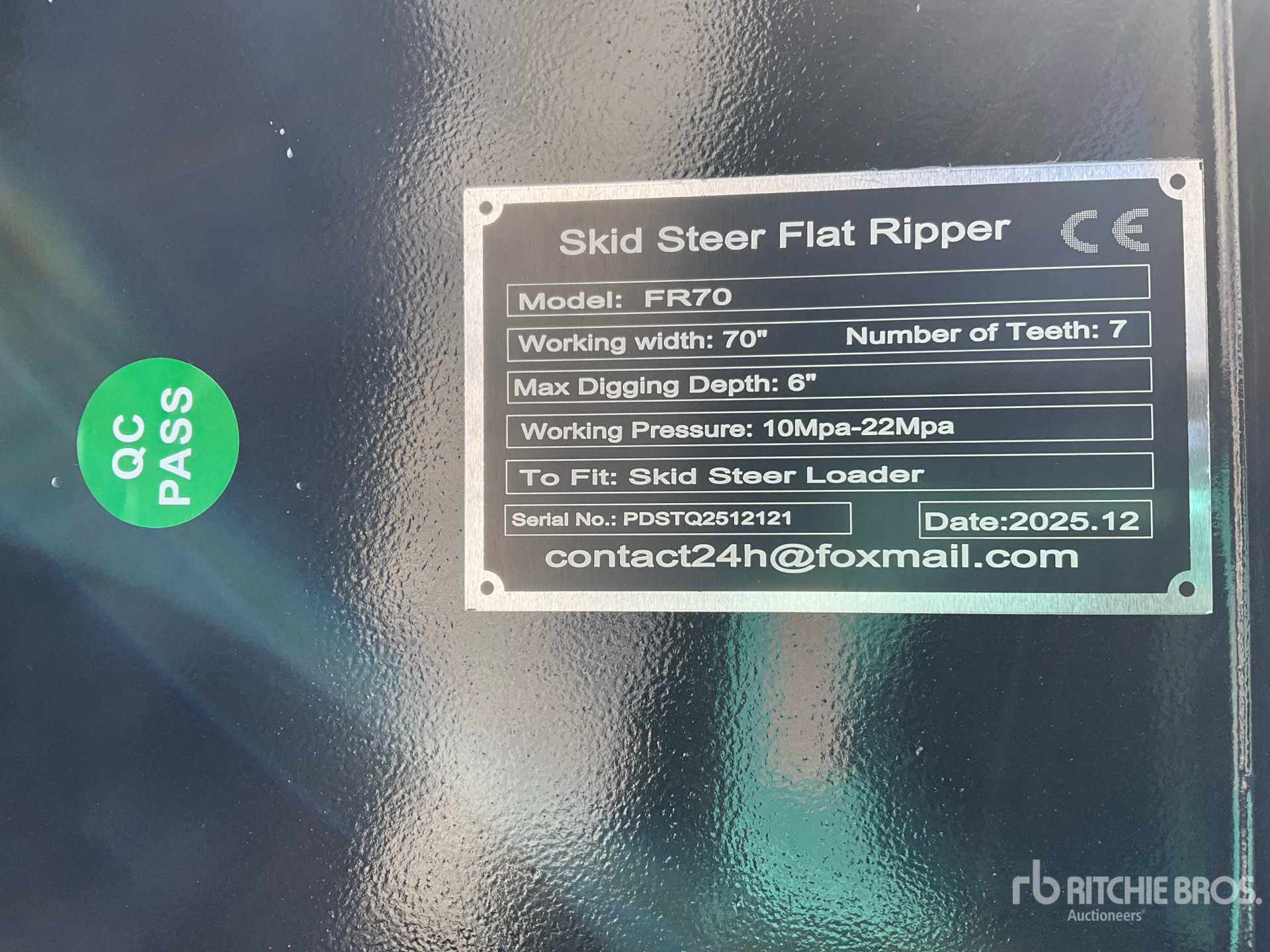 General Appearance with N.º de serie/VIN