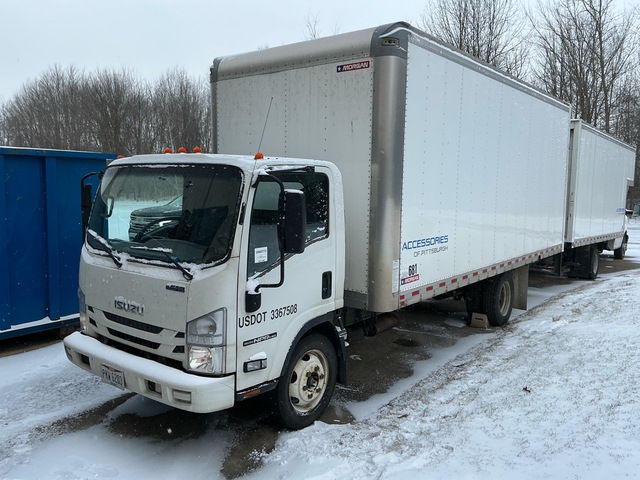 2019 Isuzu NPR HD 4x2 Van Truck (Inoperable)