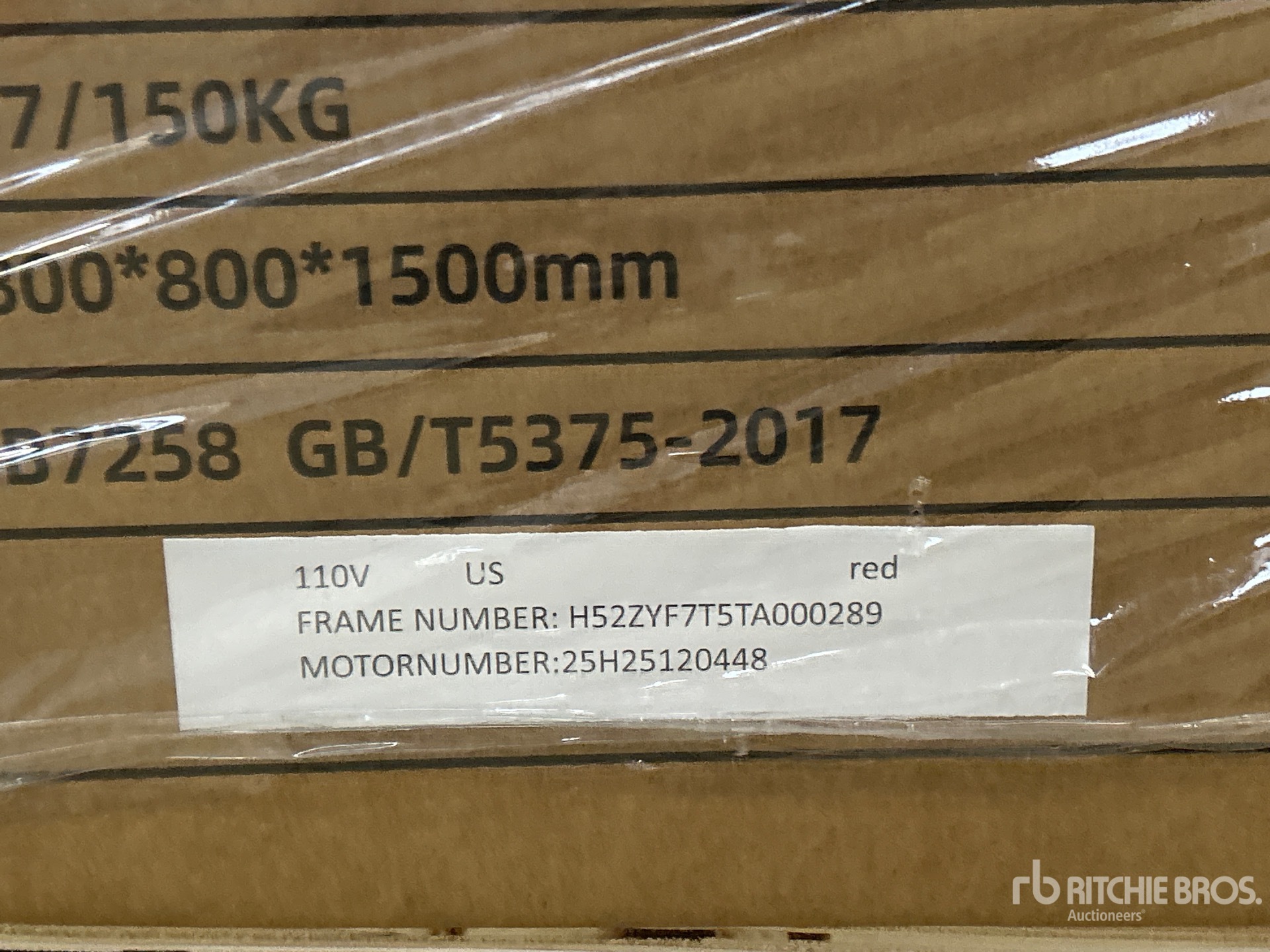 General Appearance with N.º de serie/VIN