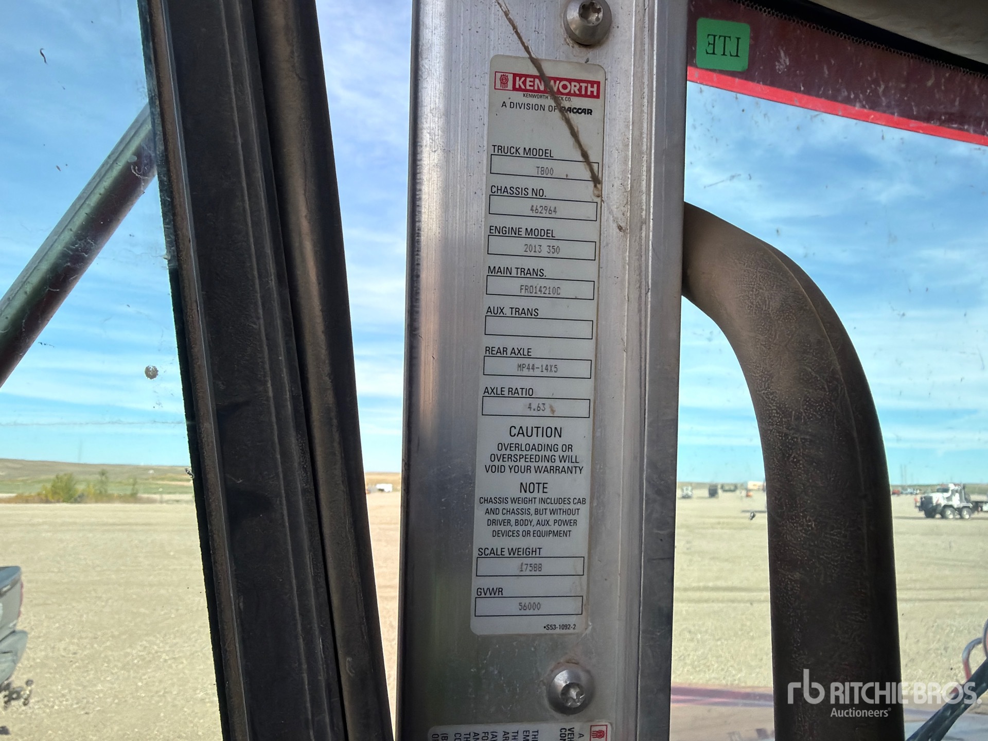 2015 Kenworth T800