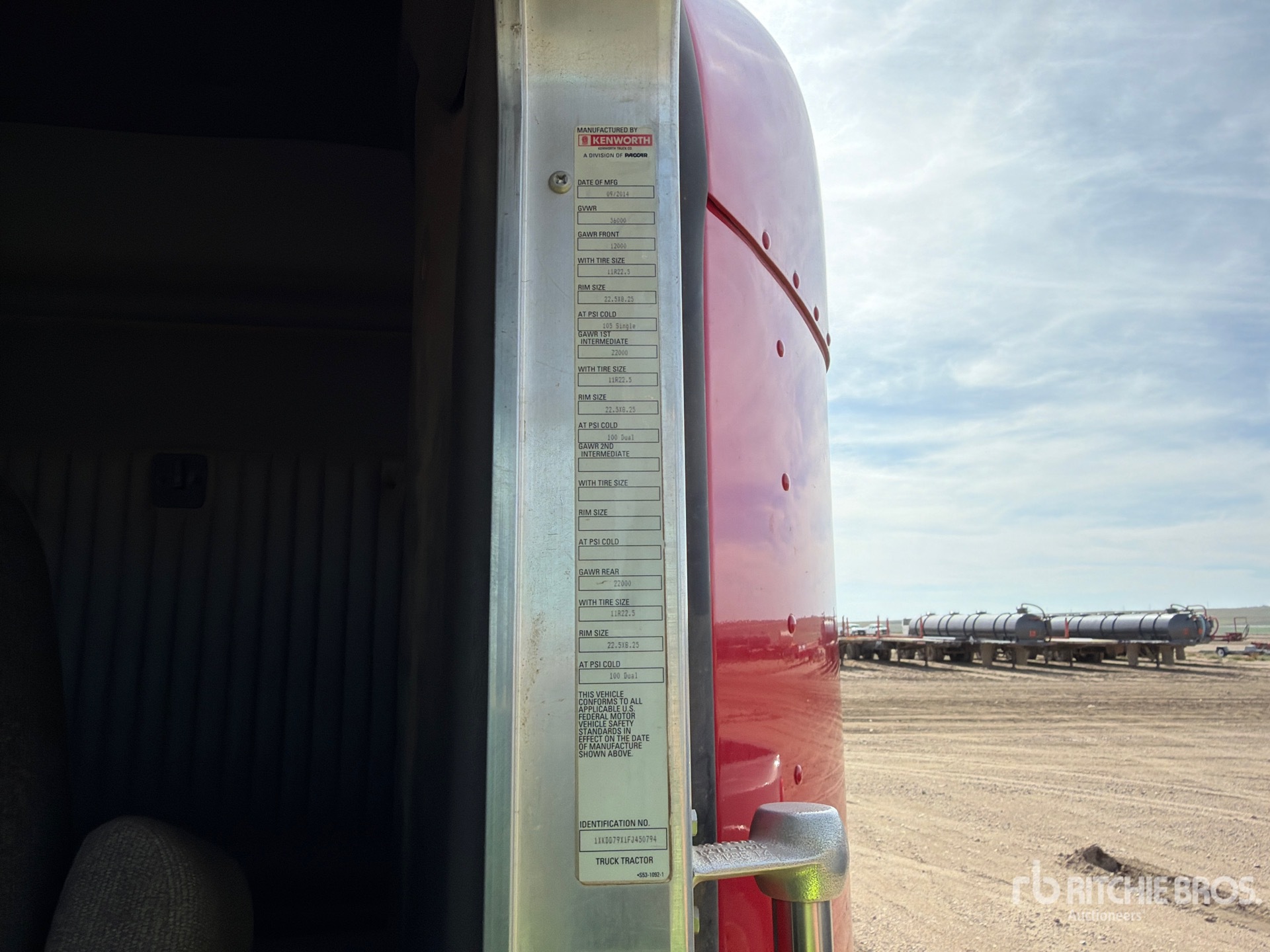 2015 Kenworth T800
