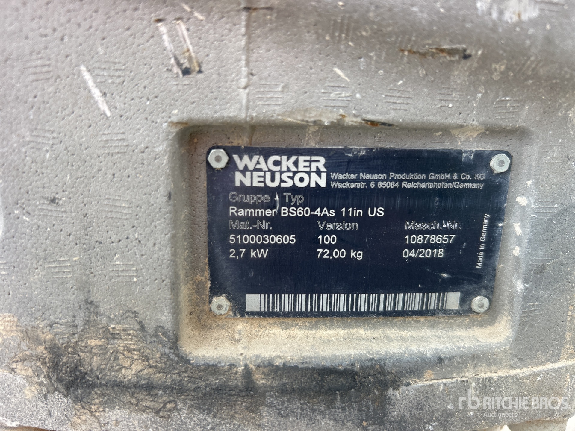 General Appearance with Seriennummer / FIN