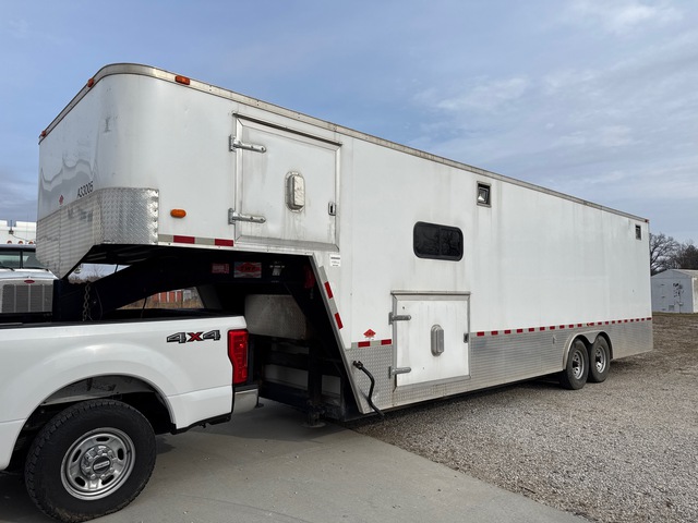 2019 Ameritrail 34 ft T/A Gooseneck Oil Field Service Enclosed Trailer
