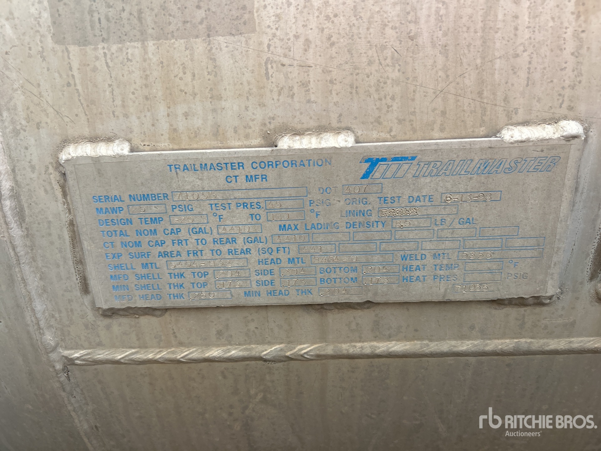 General Appearance with N.º de serie/VIN