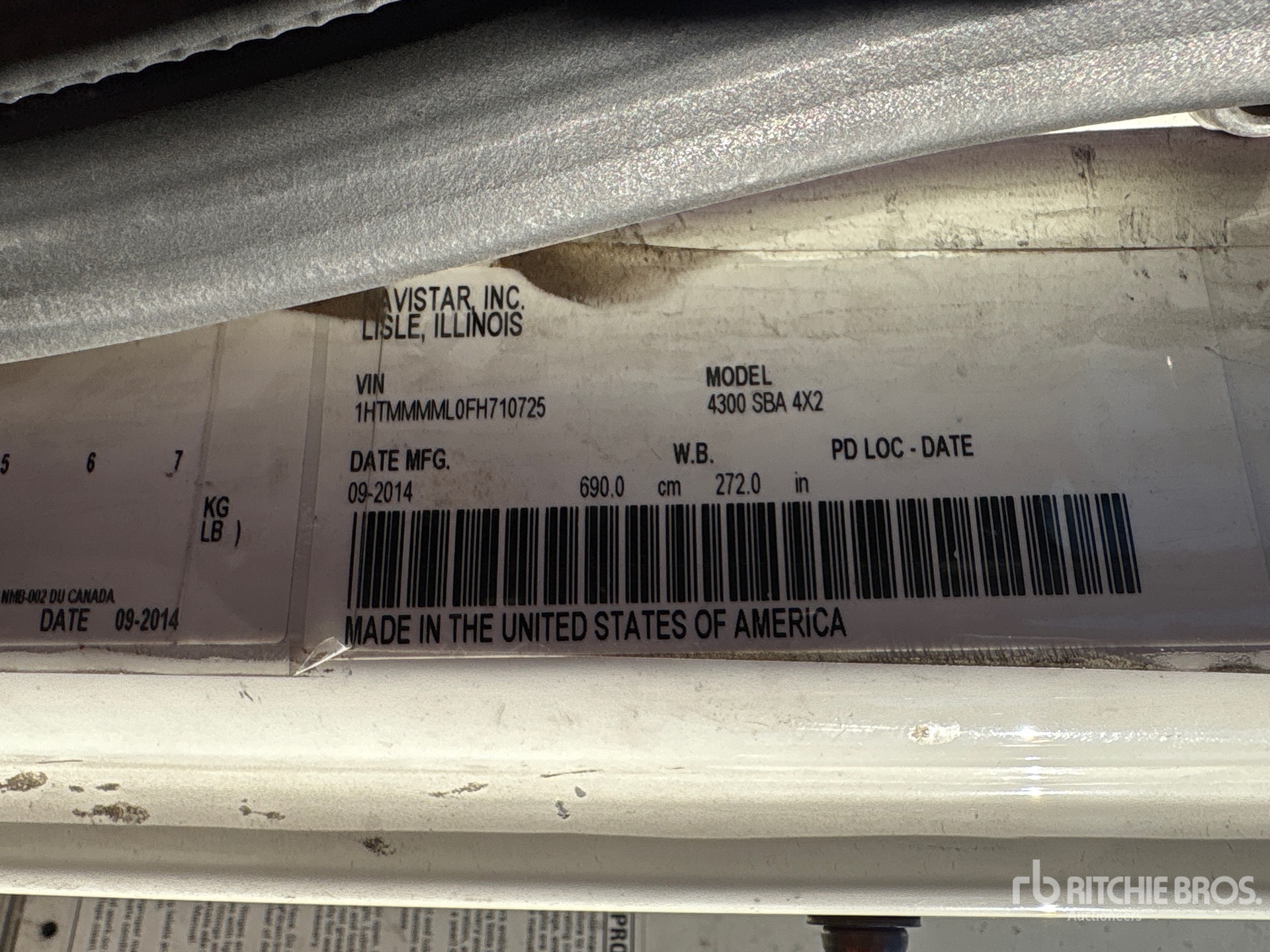 General Appearance with Numero seriale/numero d’identificazione del veicolo (VIN)