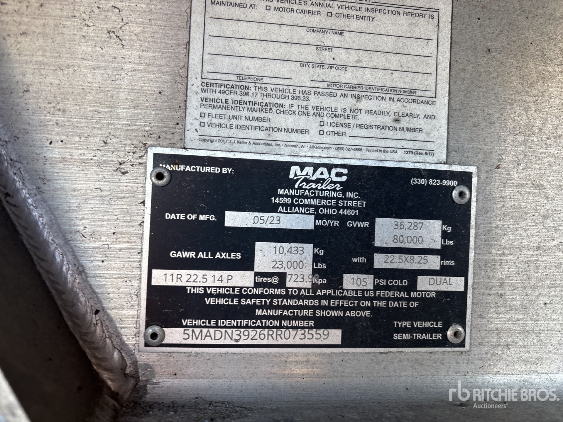 General Appearance with Seriennummer / FIN