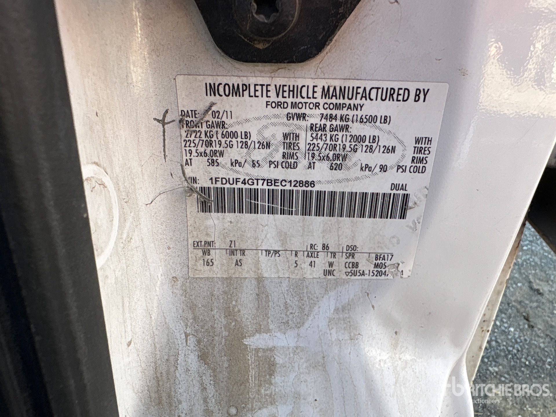 General Appearance with N.º de serie/VIN