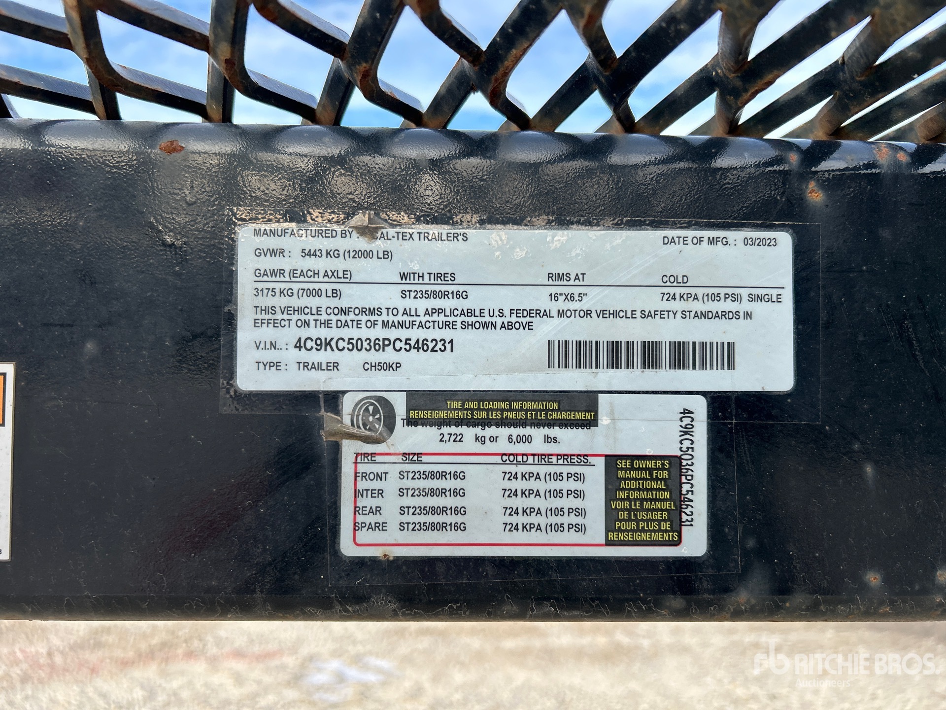 General Appearance with Numéro de série/Numéro d'identification du véhicule automobile