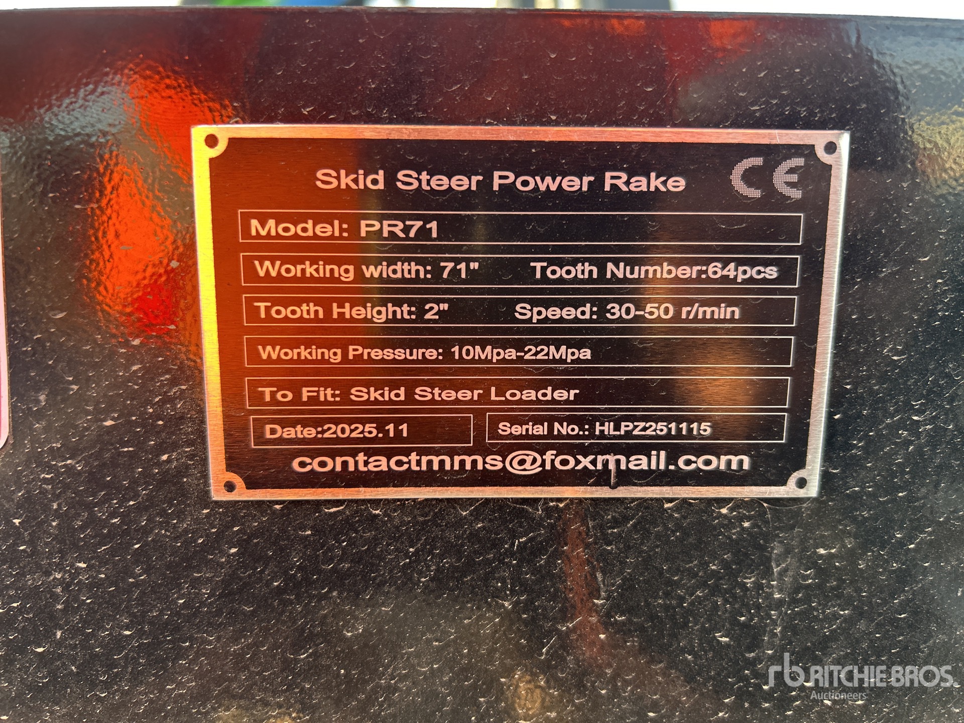 General Appearance with N.º de serie/VIN