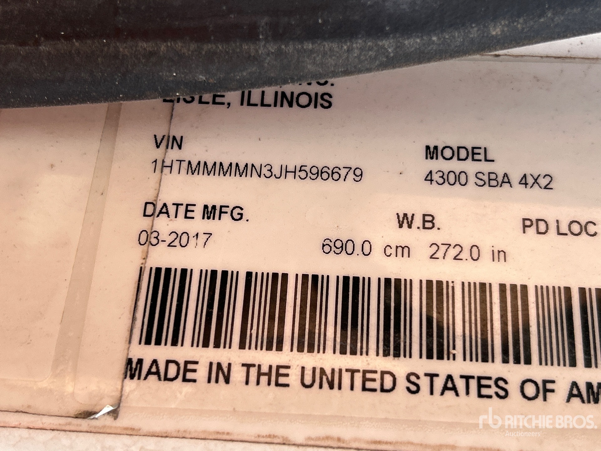 General Appearance with Numero seriale/numero d’identificazione del veicolo (VIN)