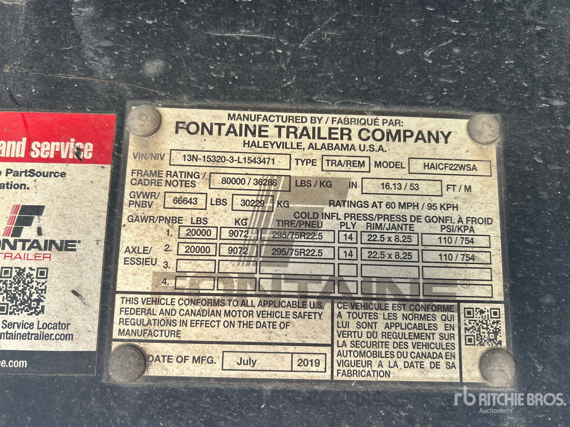 General Appearance with Numer seryjny/numer identyfikacyjny pojazdu