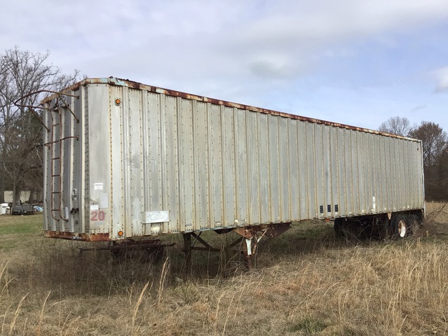 1987 Cres Chip Trailer 451396WF 45 ft x 96 in Moving Floor Open-Top Chip Trailer