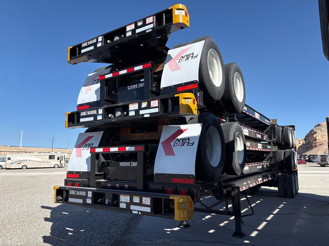 Quantity of (5) Hyundai 40 ft T/A Container Trailers