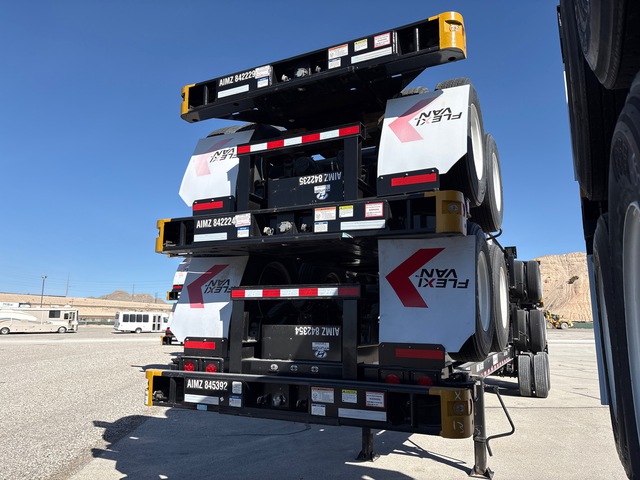 Quantity of (5) Hyundai 40 ft T/A Container Trailers