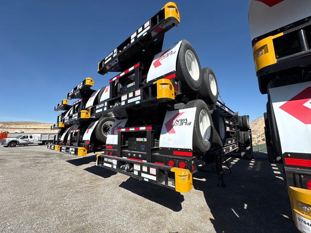 Quantity of (5) Hyundai 40 ft T/A Container Trailers