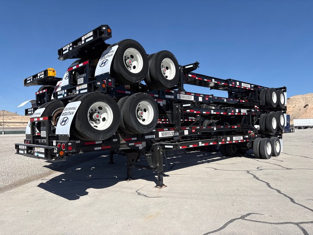 Quantity of (5) Hyundai 40 ft T/A Container Trailers