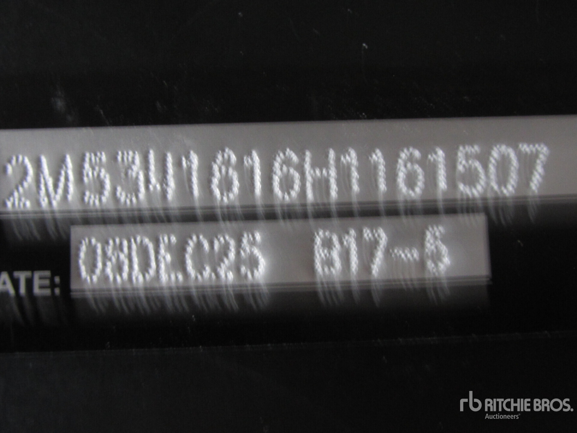 General Appearance with N.º de serie/VIN