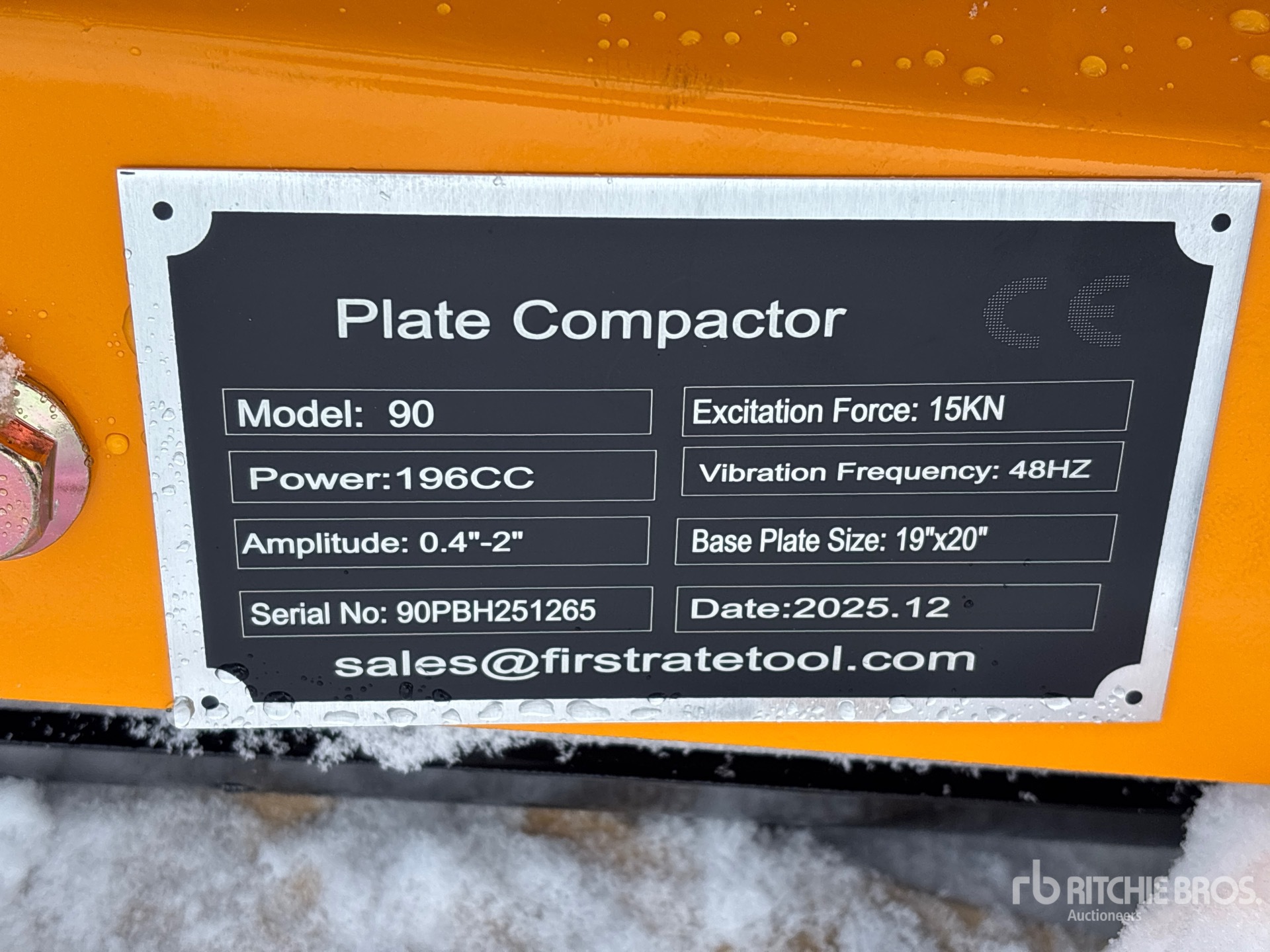 General Appearance with N.º de serie/VIN