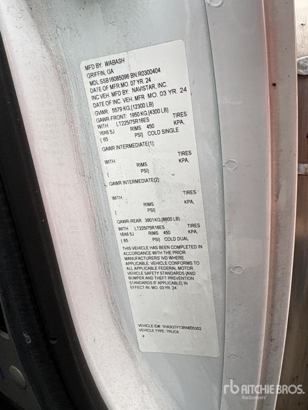 General Appearance with N.º de serie/VIN