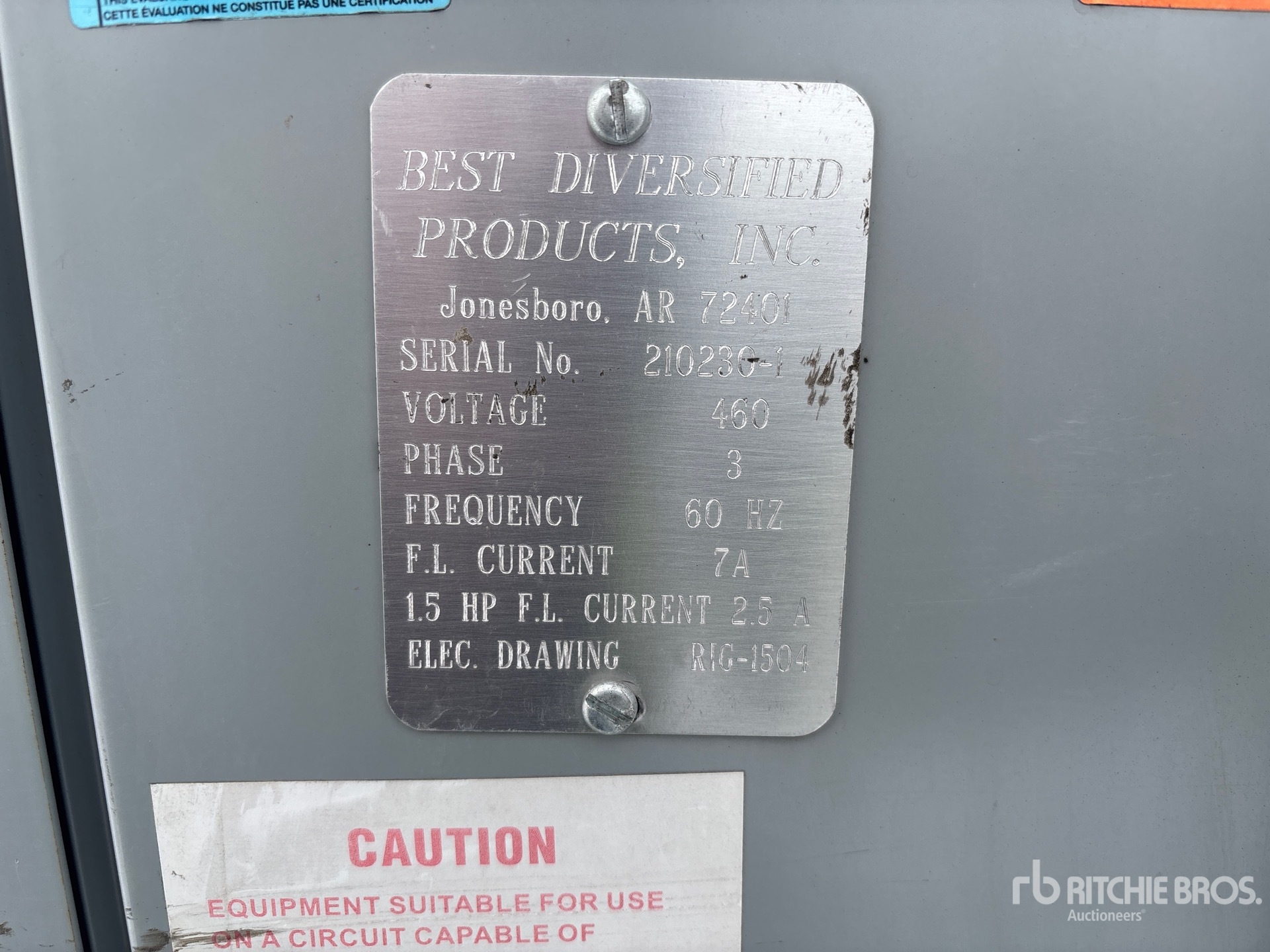 General Appearance with Seriennummer / FIN