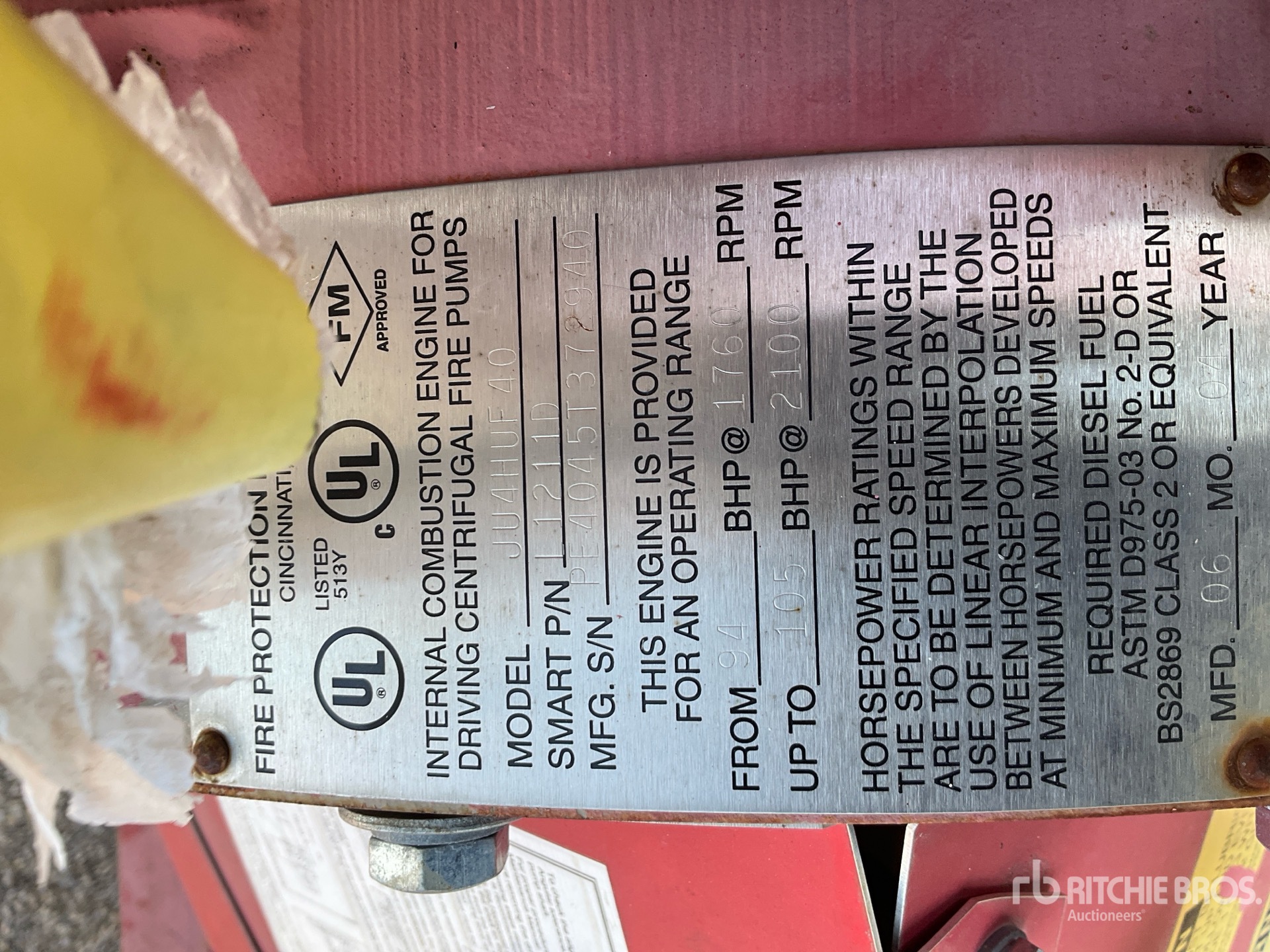 General Appearance with N.º de serie/VIN