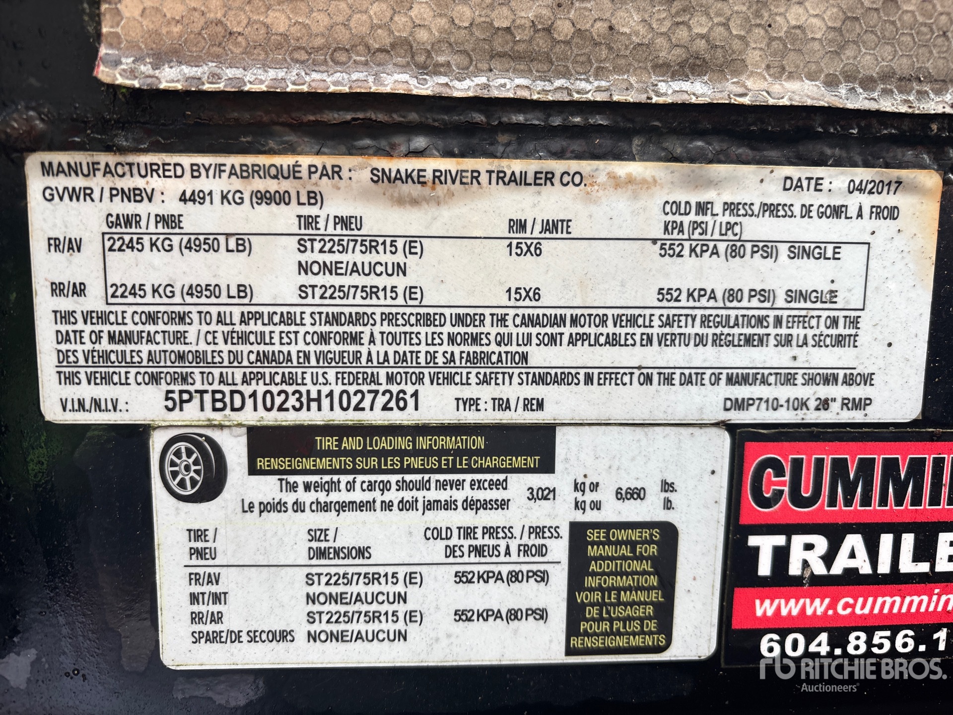 General Appearance with Numer seryjny/numer identyfikacyjny pojazdu