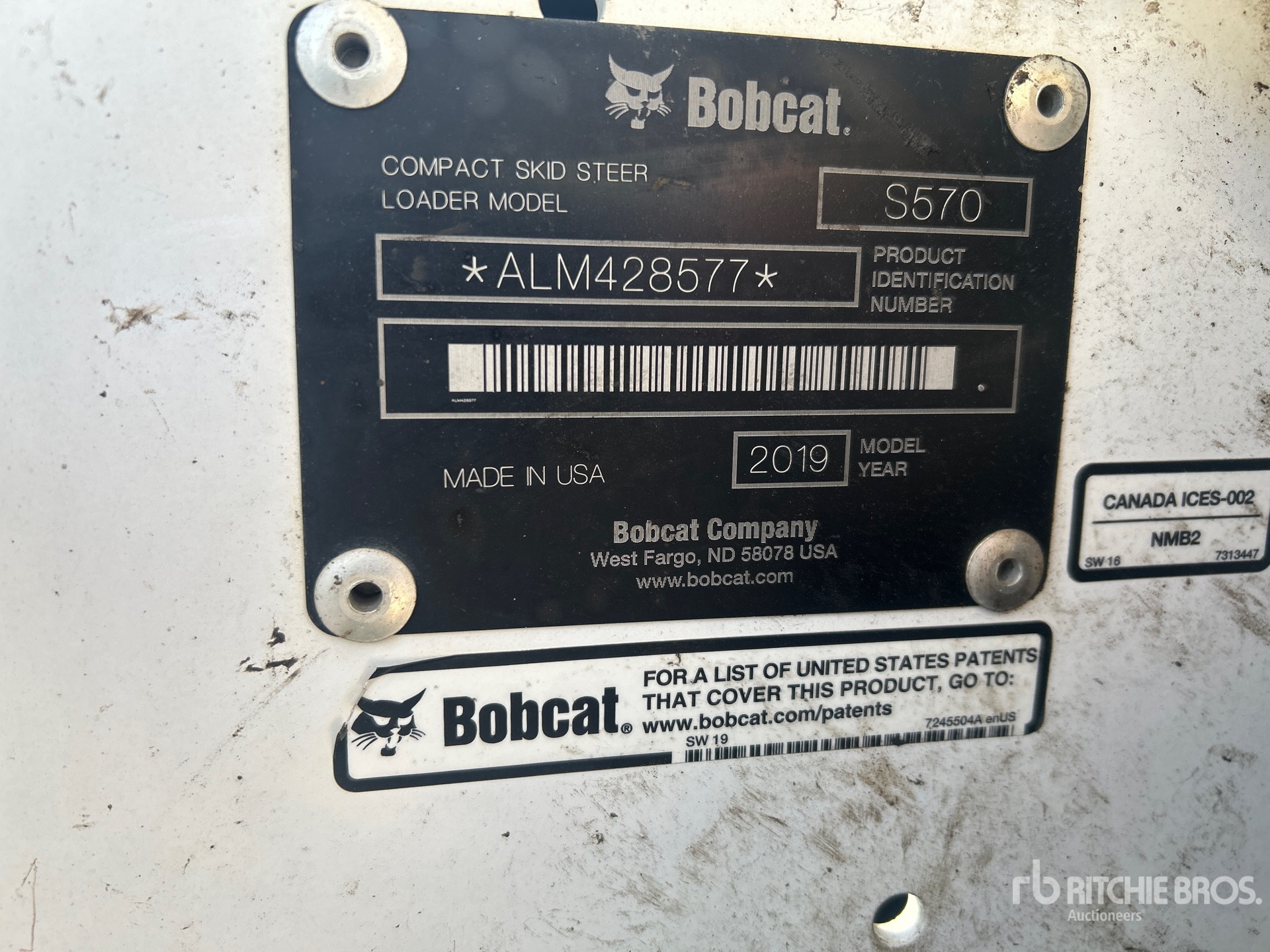 General Appearance with Numero seriale/numero d’identificazione del veicolo (VIN)