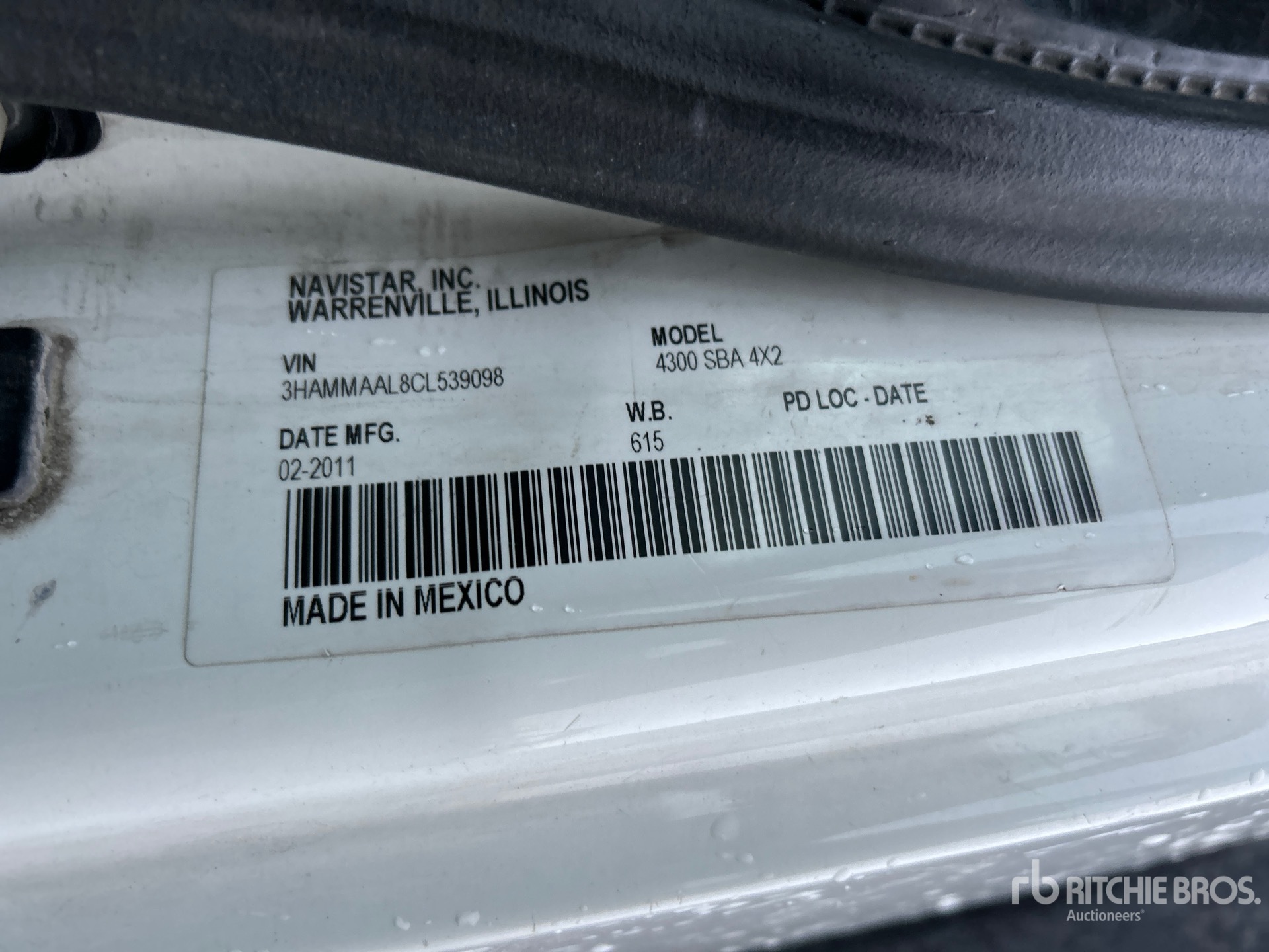 General Appearance with N.º de serie/VIN