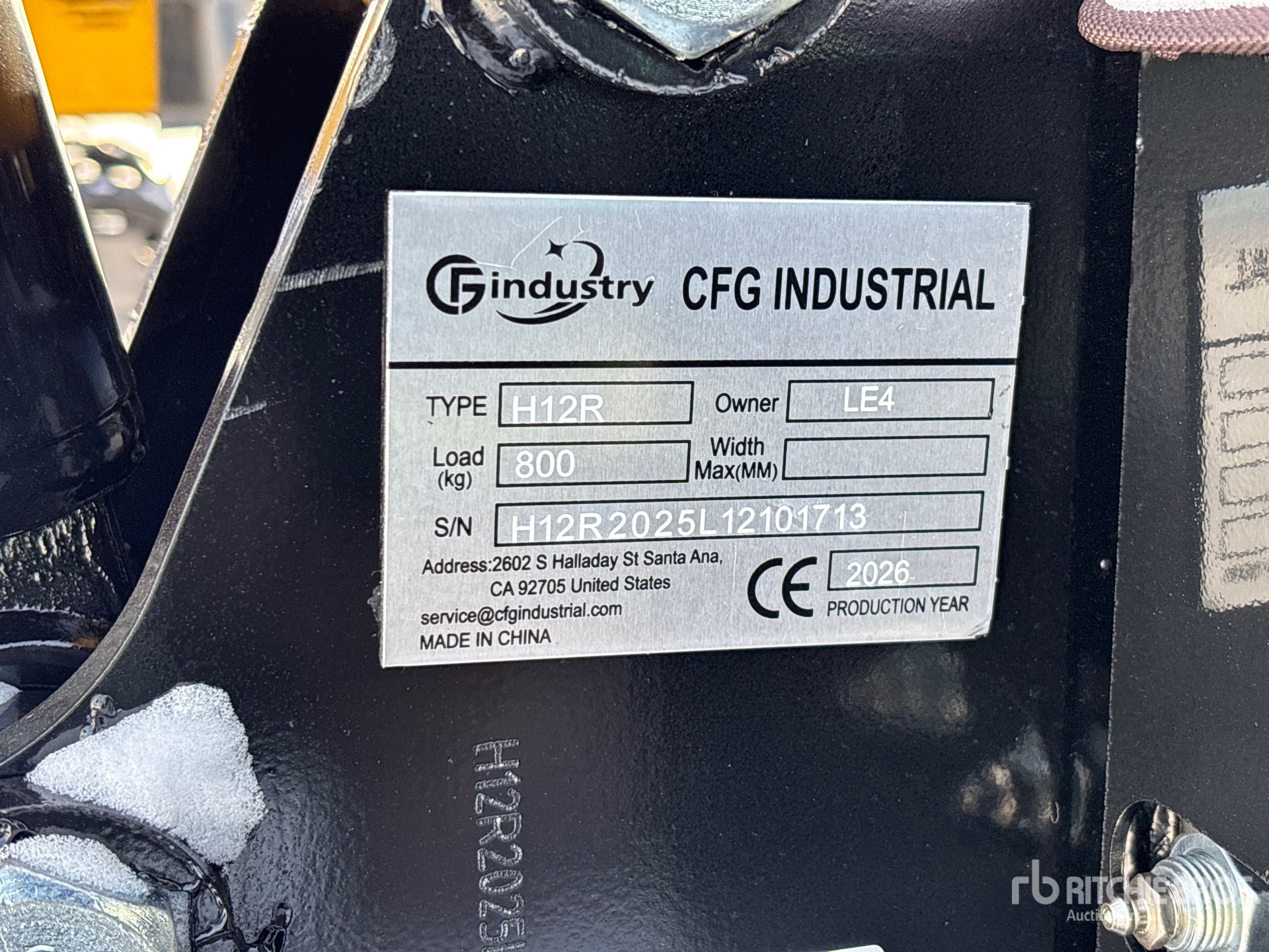 General Appearance with Numer seryjny/numer identyfikacyjny pojazdu