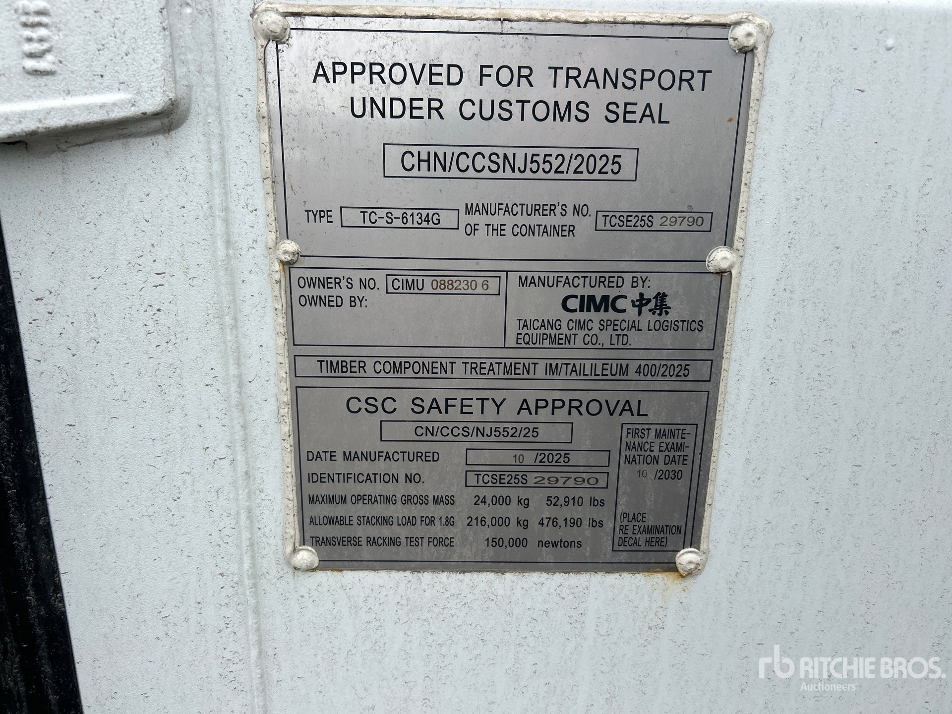 General Appearance with Numéro de série/Numéro d'identification du véhicule automobile